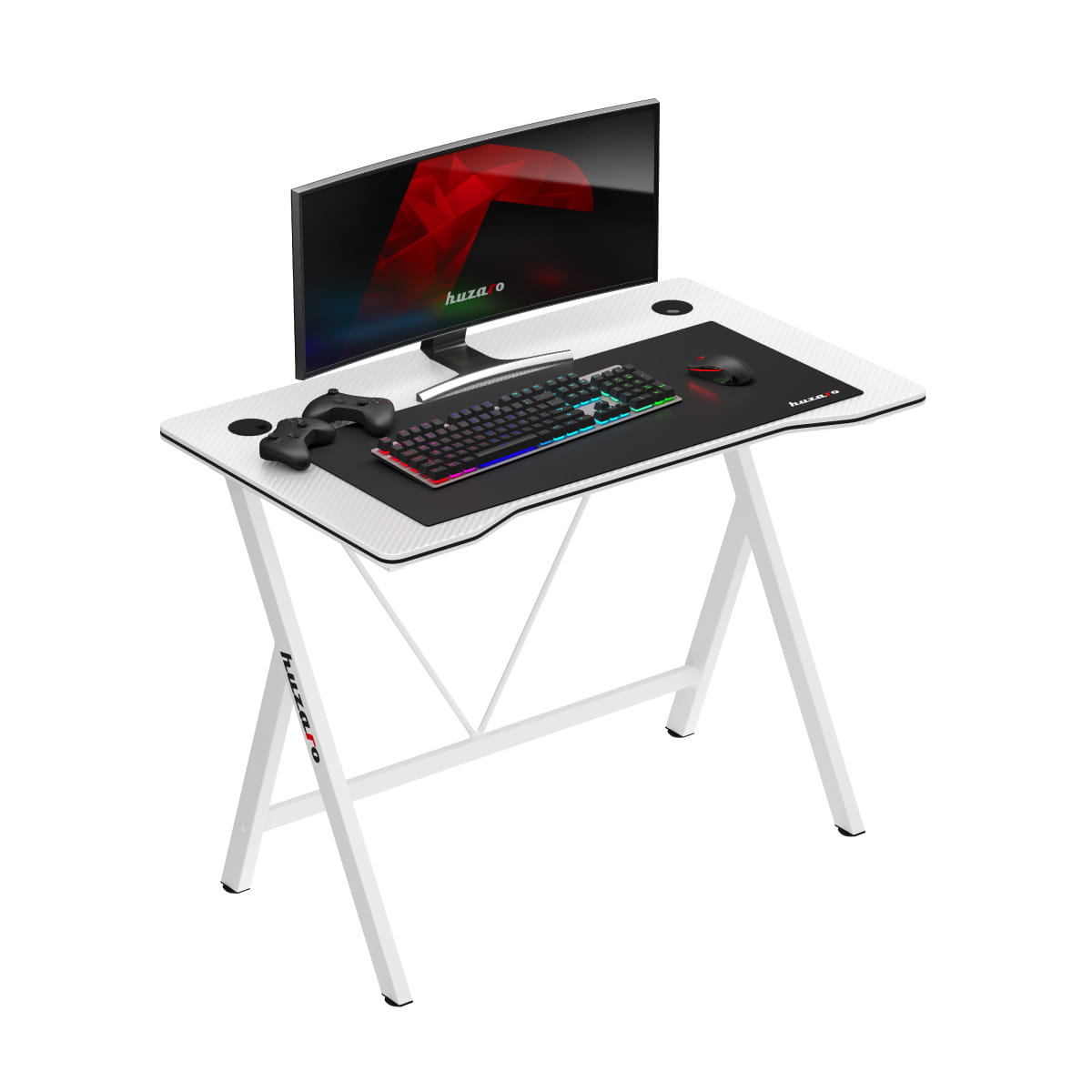Huzaro Hero 1.4 White gamingbureau, 100 cm