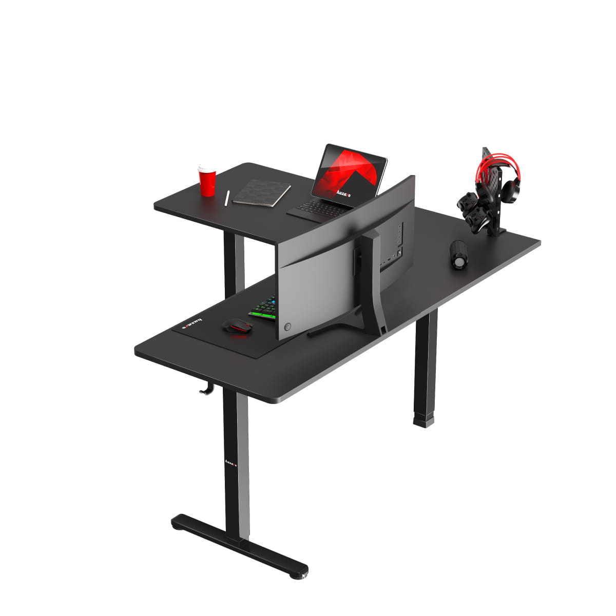 Huzaro Hero 9.5 elektrisch hoekbureau, 160 cm