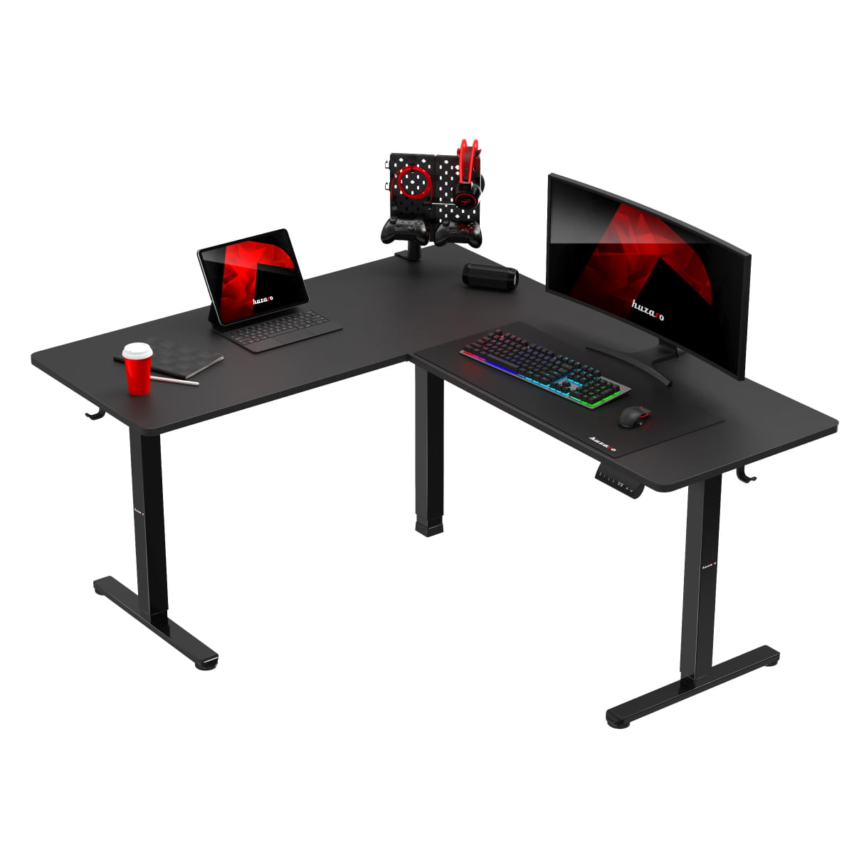 Huzaro Hero 9.5 elektrisch hoekbureau, 160 cm