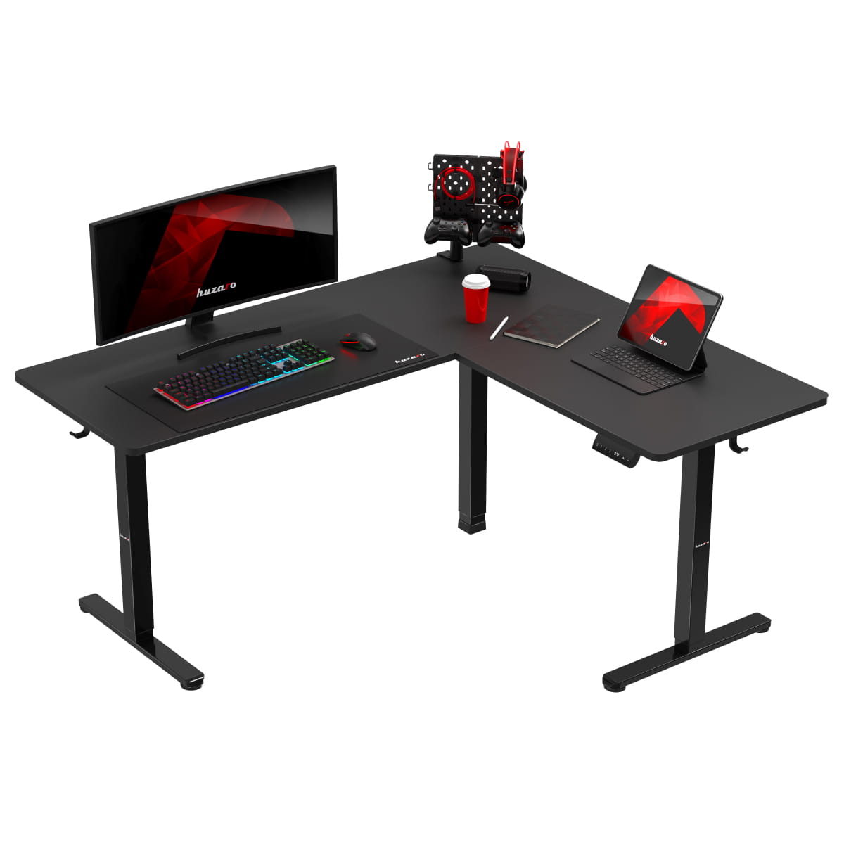 Huzaro Hero 9.5 elektrisch hoekbureau, 160 cm