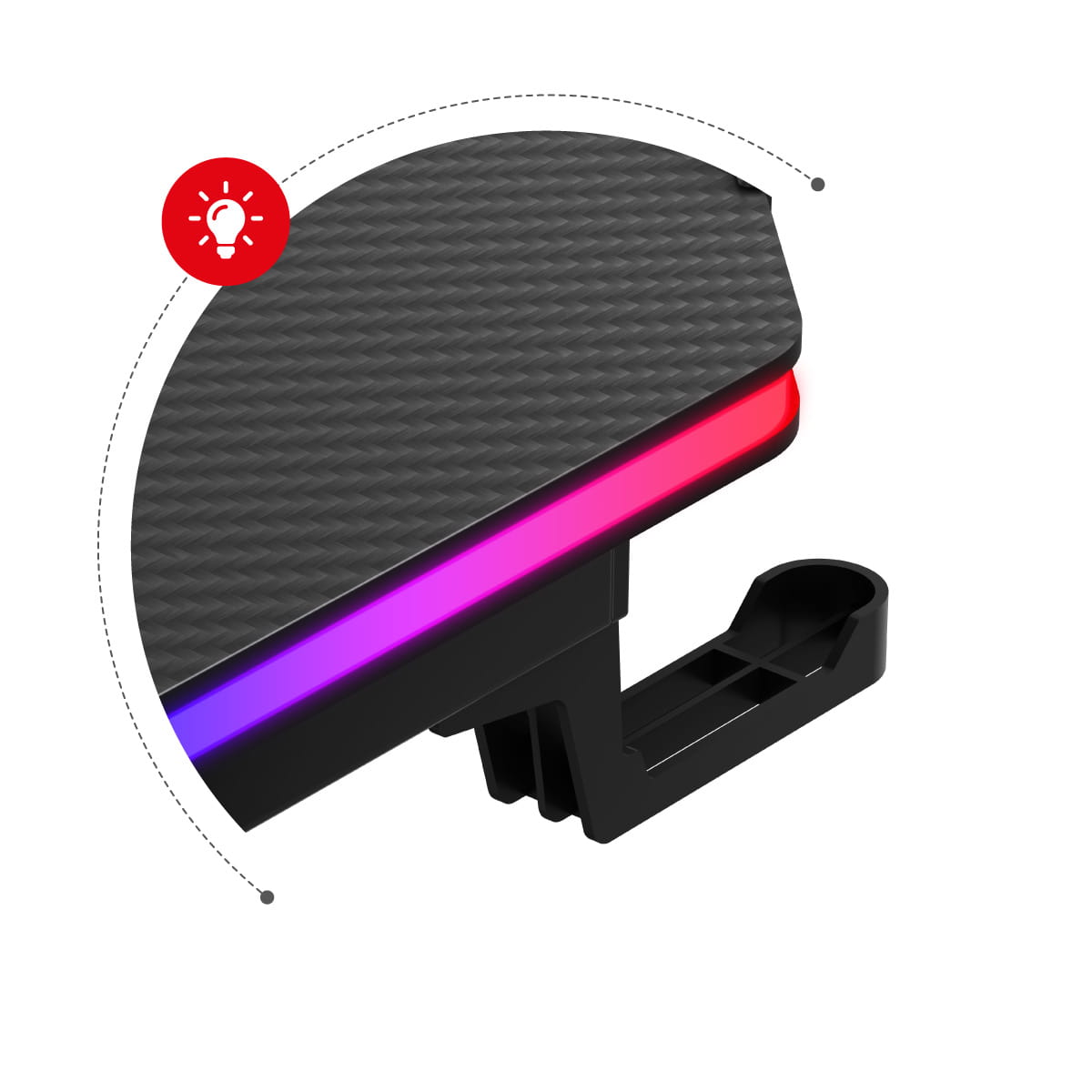 Huzaro Hero 4.8 RGB gamingbureau, 160 cm