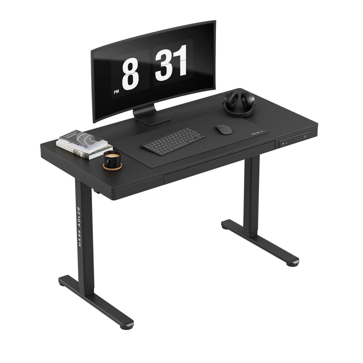 Mark Adler Leader 8.2 Black elektrisch verstelbaar bureau, 120 cm
