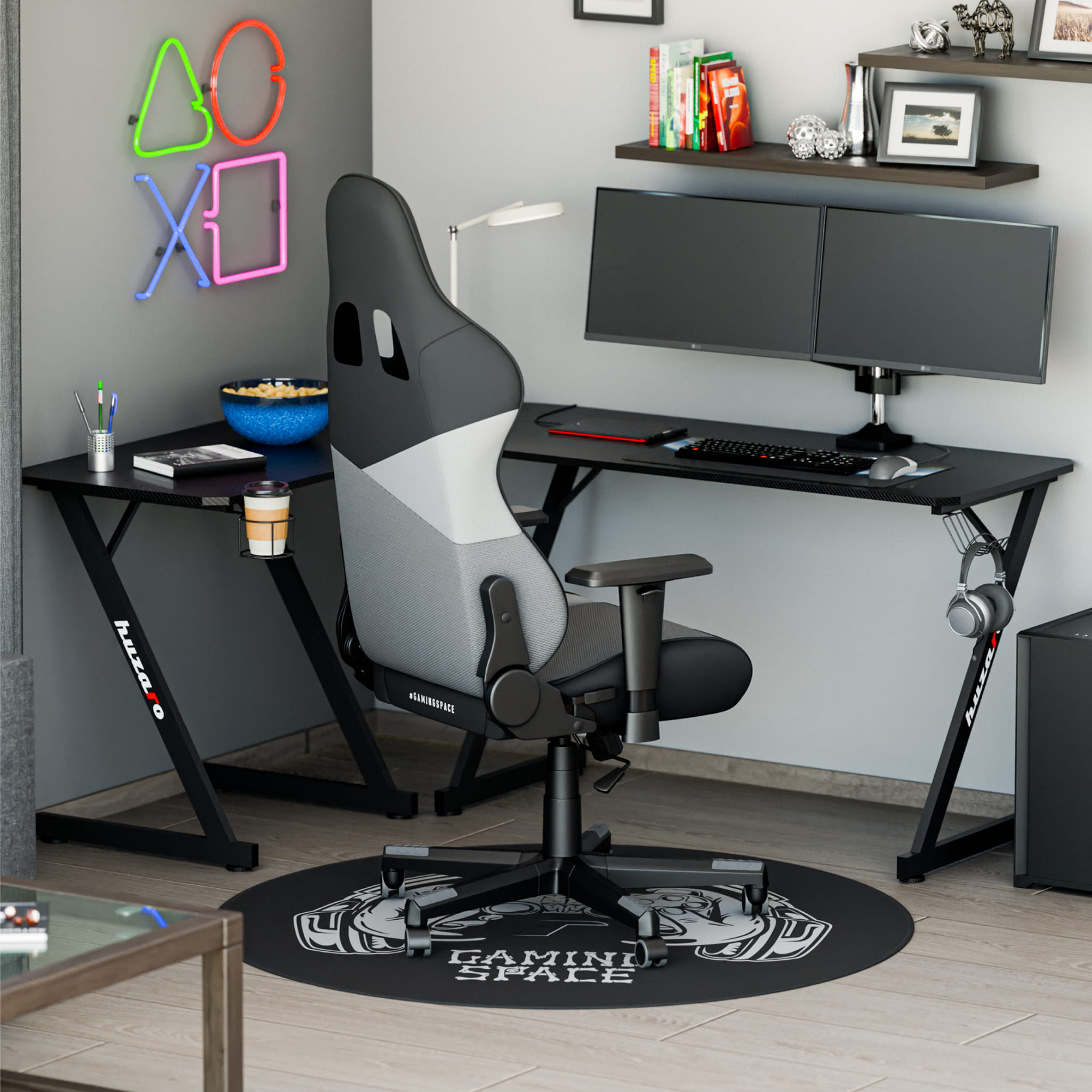 Gamingmat voor de Huzaro-stoel: FloorMat 6.0