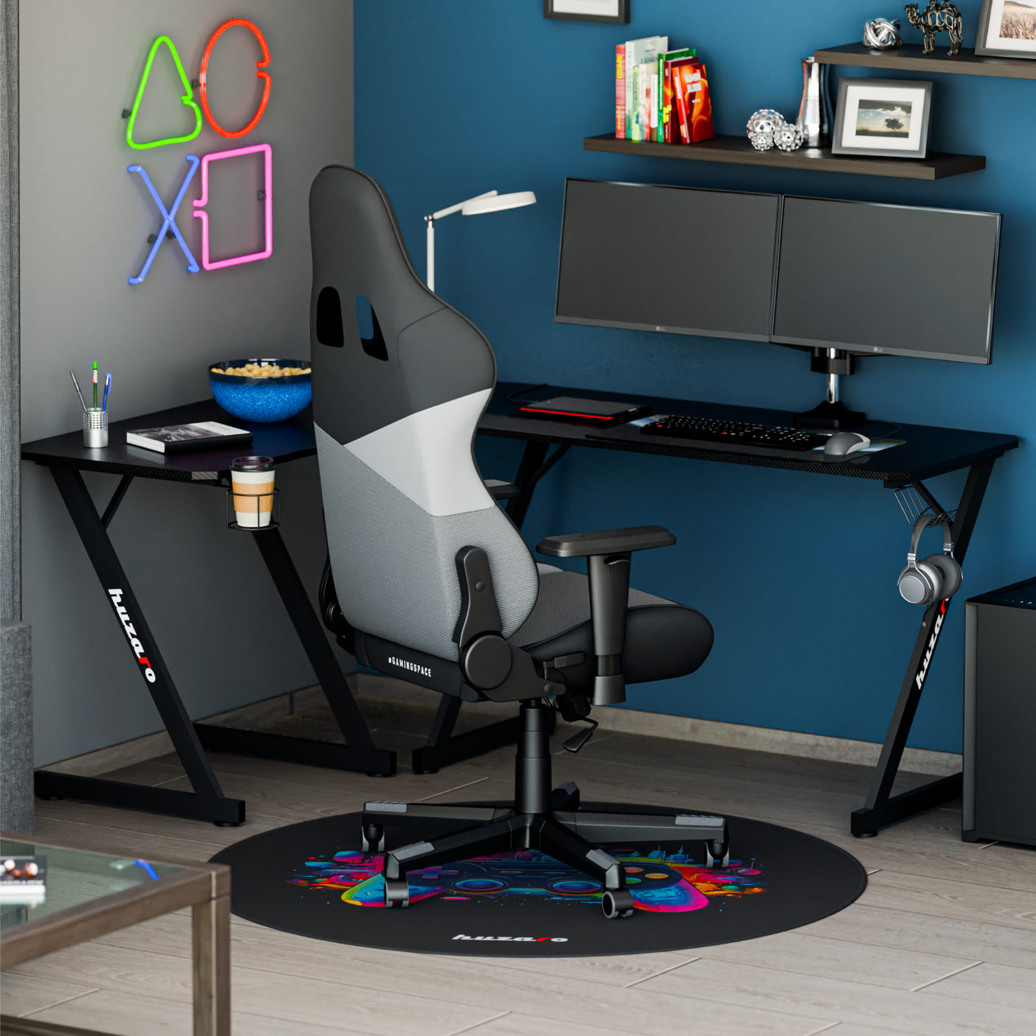 Gamingmat voor de Huzaro-stoel: FloorMat 7.0