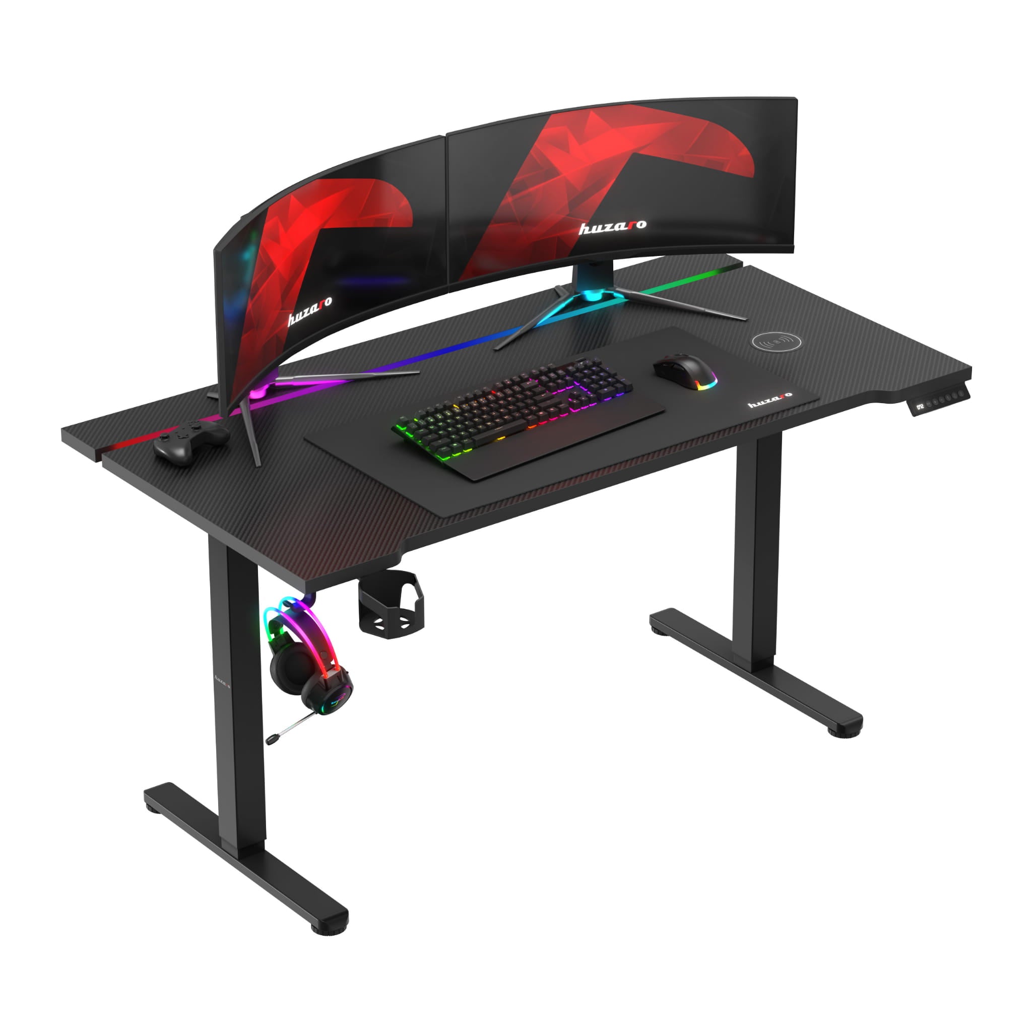 Huzaro Hero 8.7 RGB LED elektrisch bureau, 140 cm
