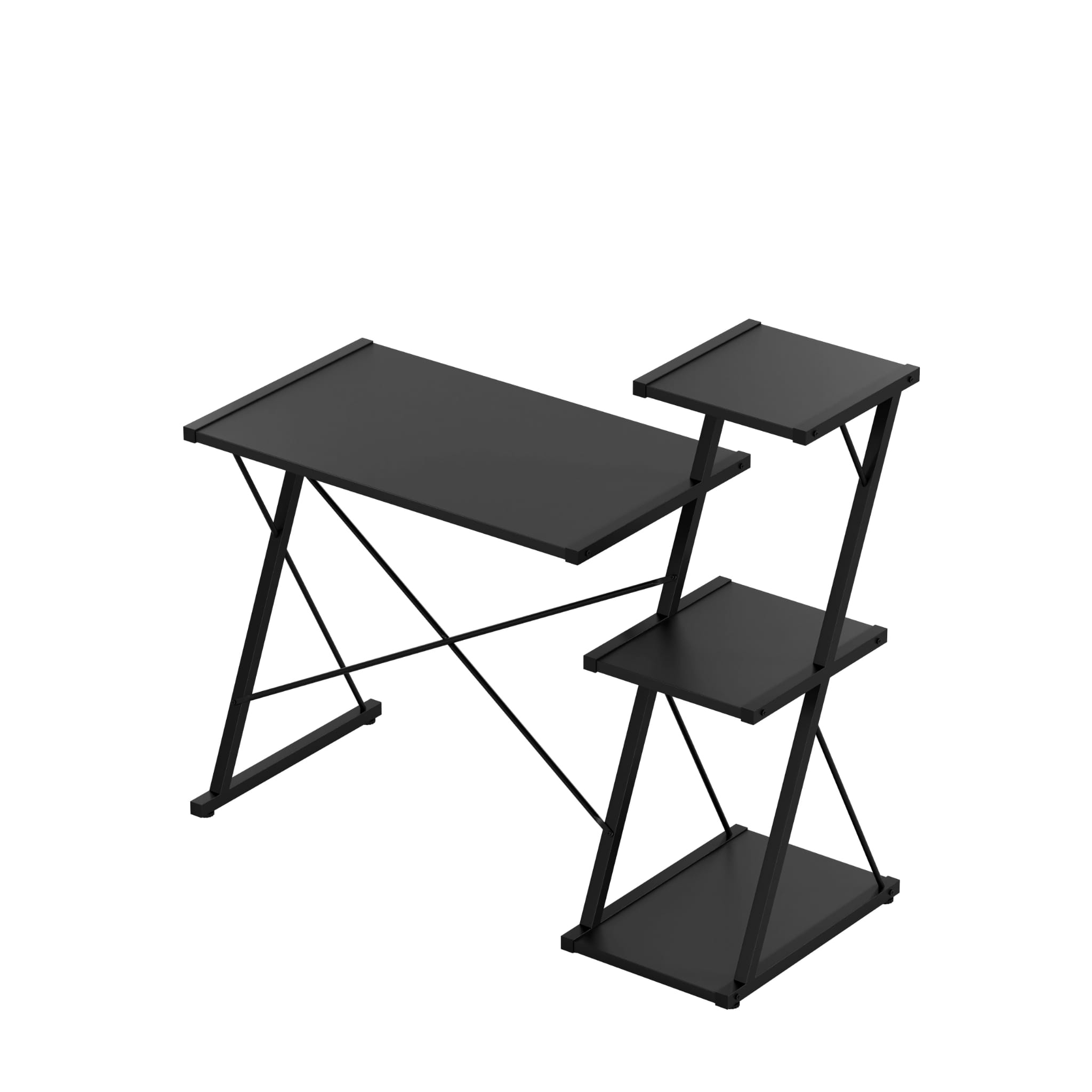 Bureau met planken Mark Adler Leader 3.5 Black 116 cm