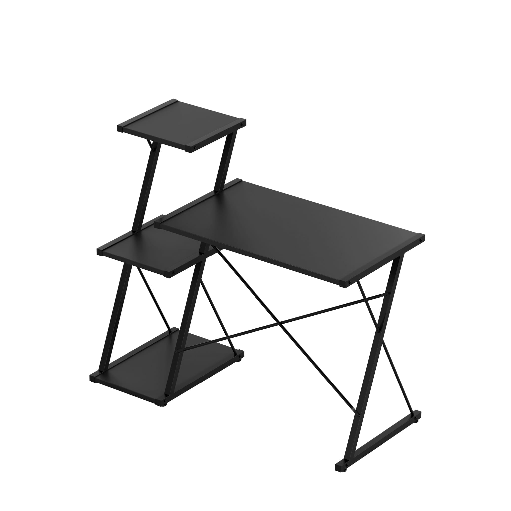 Bureau met planken Mark Adler Leader 3.5 Black 116 cm