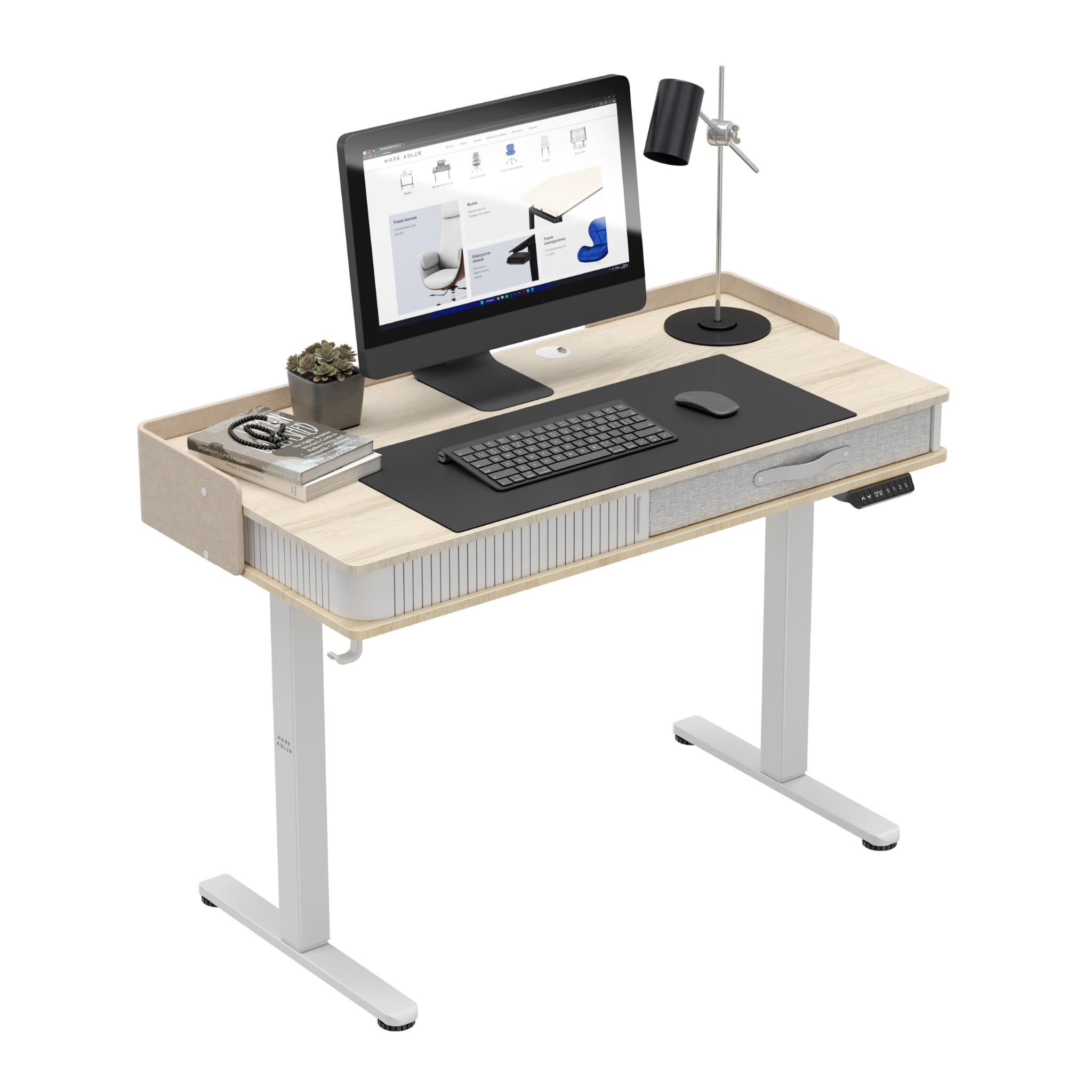 Mark Adler Leader 8.0 White elektrisch verstelbaar bureau, 120 cm