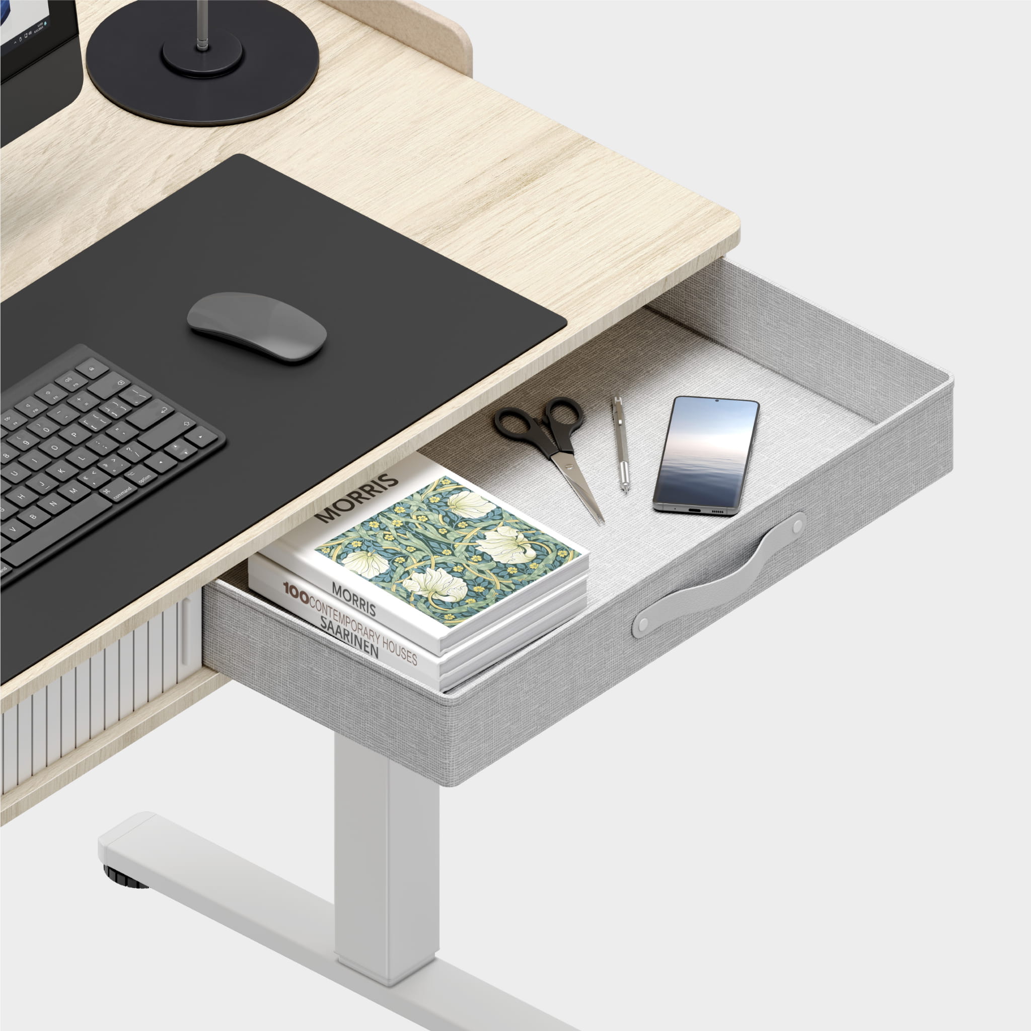 Mark Adler Leader 8.0 White elektrisch verstelbaar bureau, 120 cm