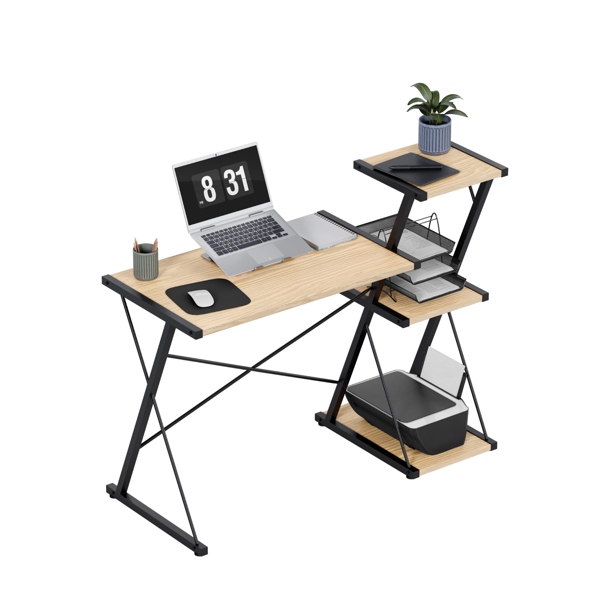 Bureau met planken Mark Adler Leader 3.5 Craft 116 cm