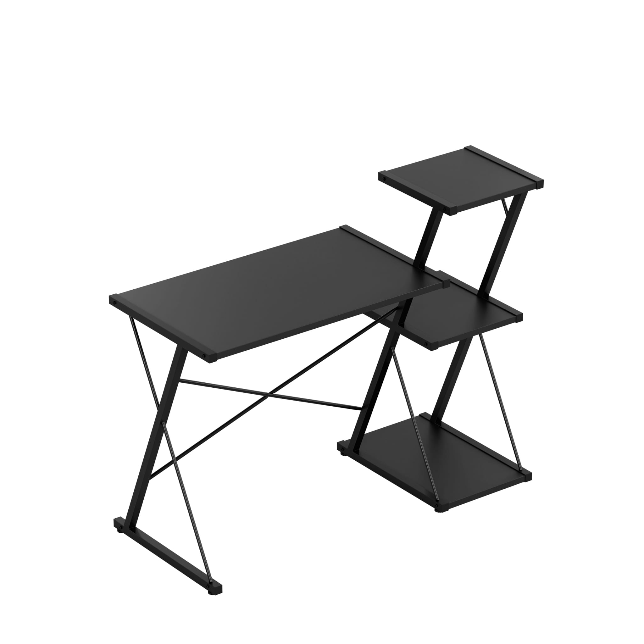 Bureau met planken Mark Adler Leader 3.5 Black 116 cm