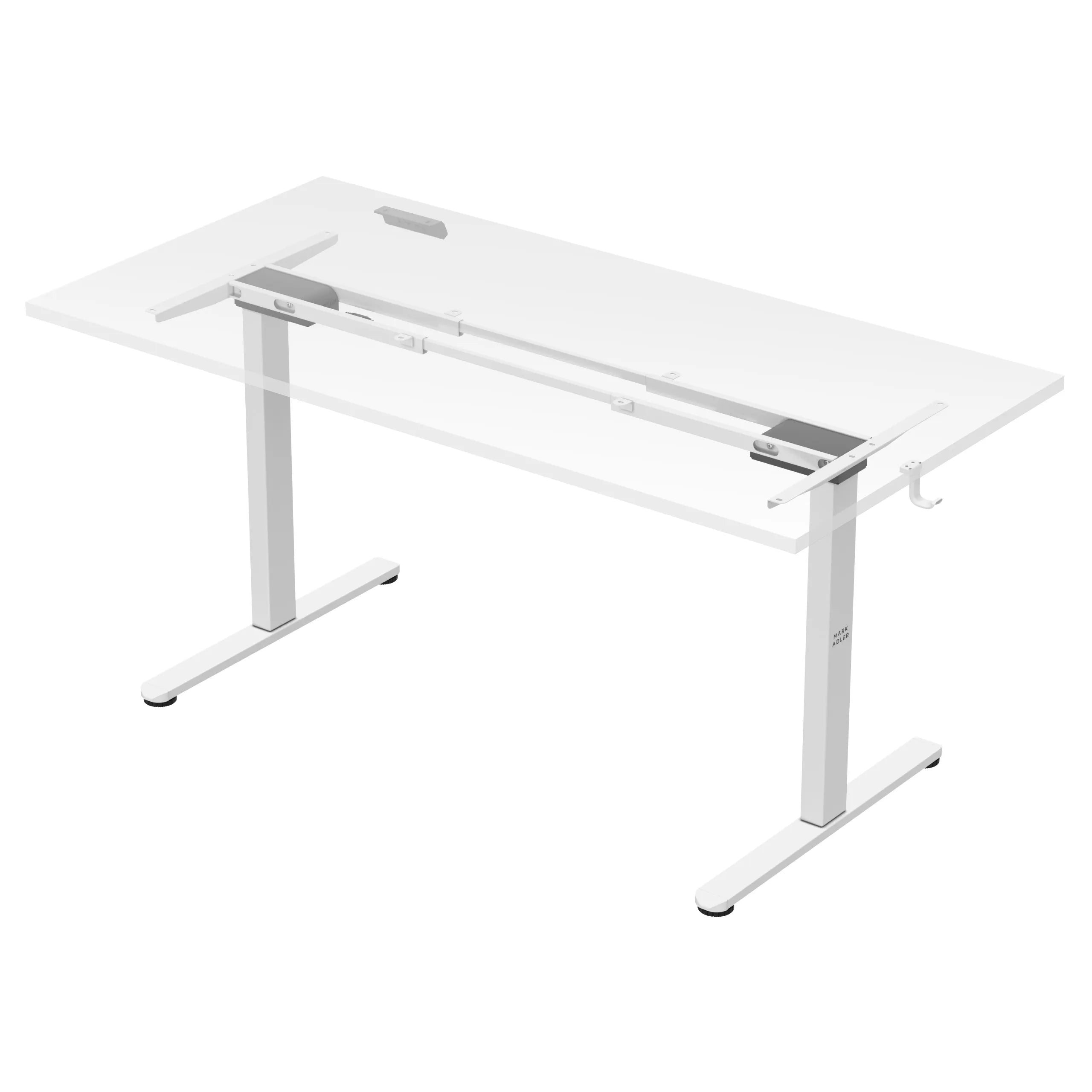Mark Adler Xeno 4.5 White elektrisch bureau met twee motoren