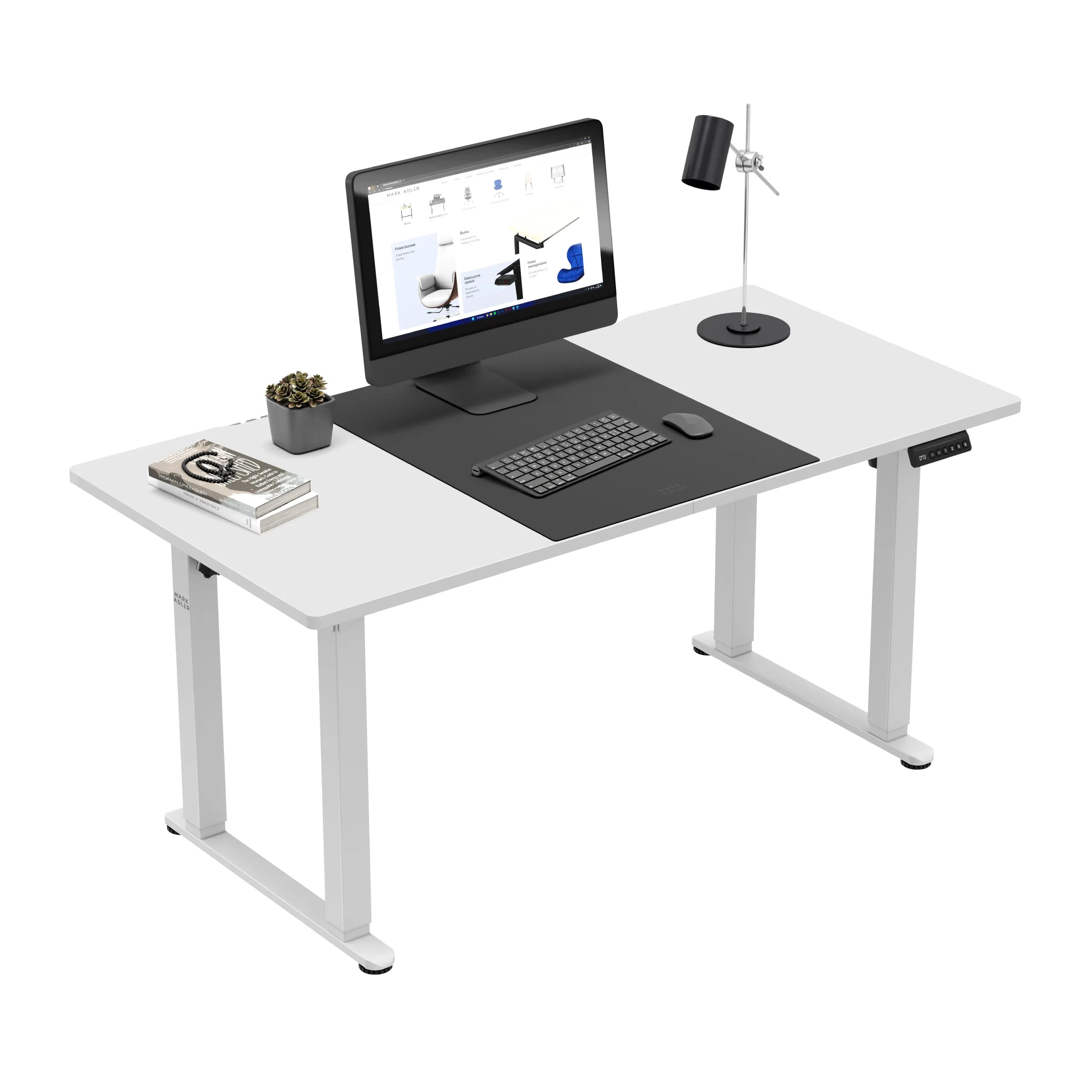 Mark Adler Leader 9.3 White elektrisch verstelbaar bureau, 160 cm