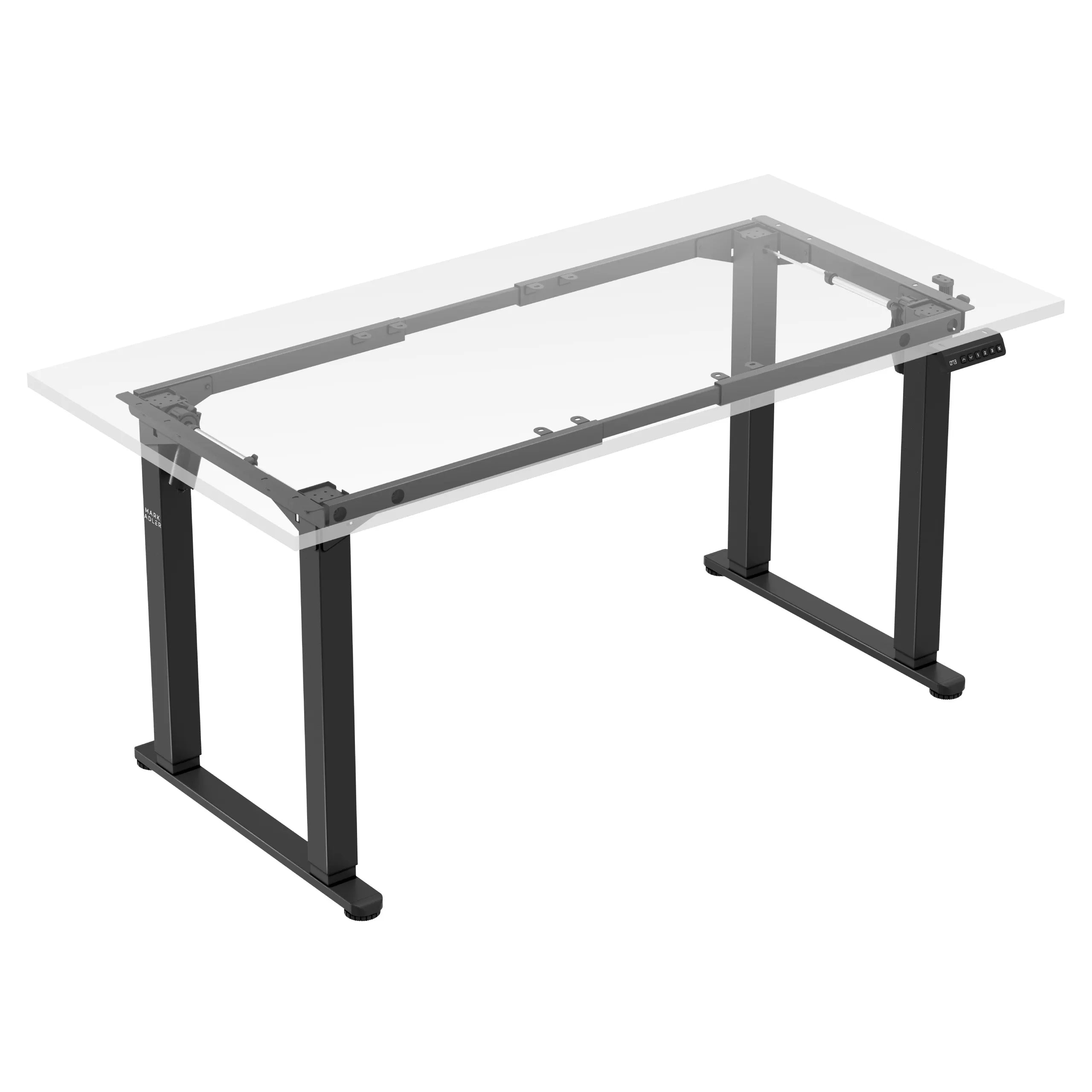 Mark Adler Xeno 5.0 Black elektrisch bureau met twee motoren