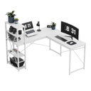 Hoekbureau met planken Mark Adler Leader 5.9 White 145 cm