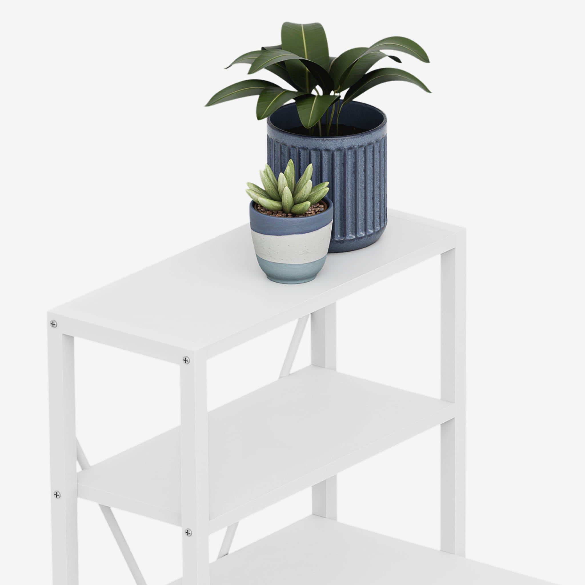 Hoekbureau met planken Mark Adler Leader 5.9 White 145 cm