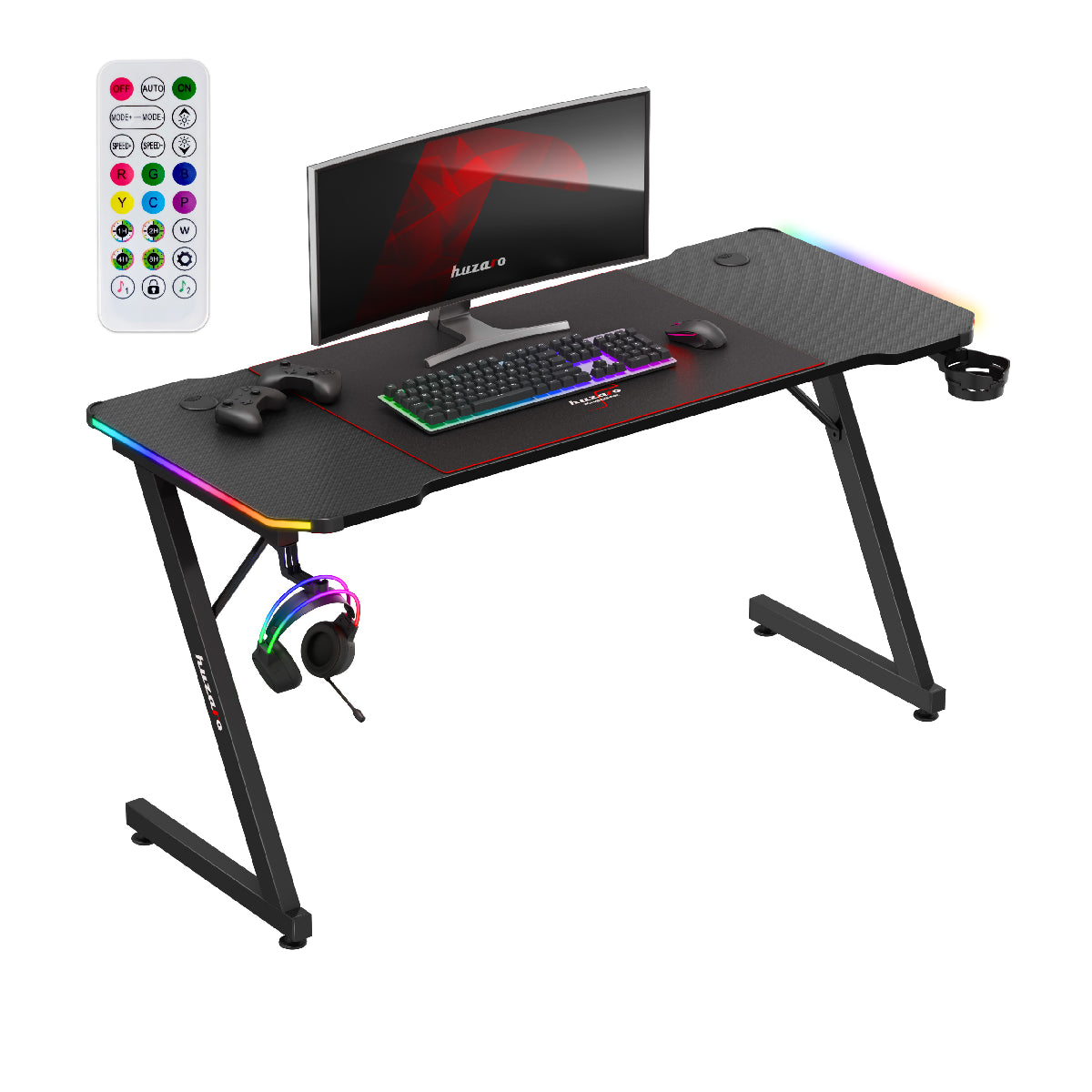 Huzaro Hero 3.3 RGB-gamingbureau, 140 cm