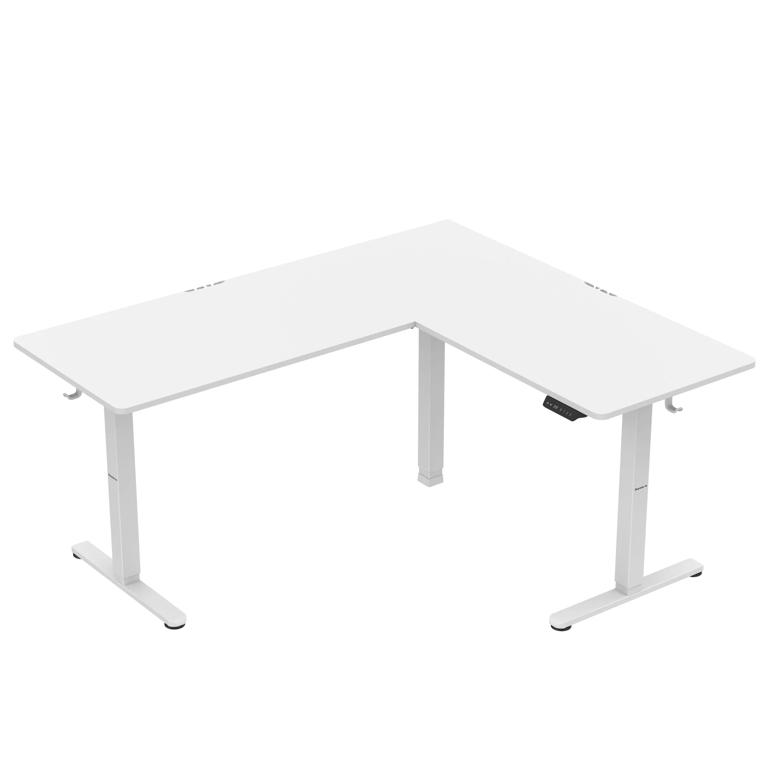 Huzaro Hero 9.5 White elektrisch hoekbureau, 160 cm