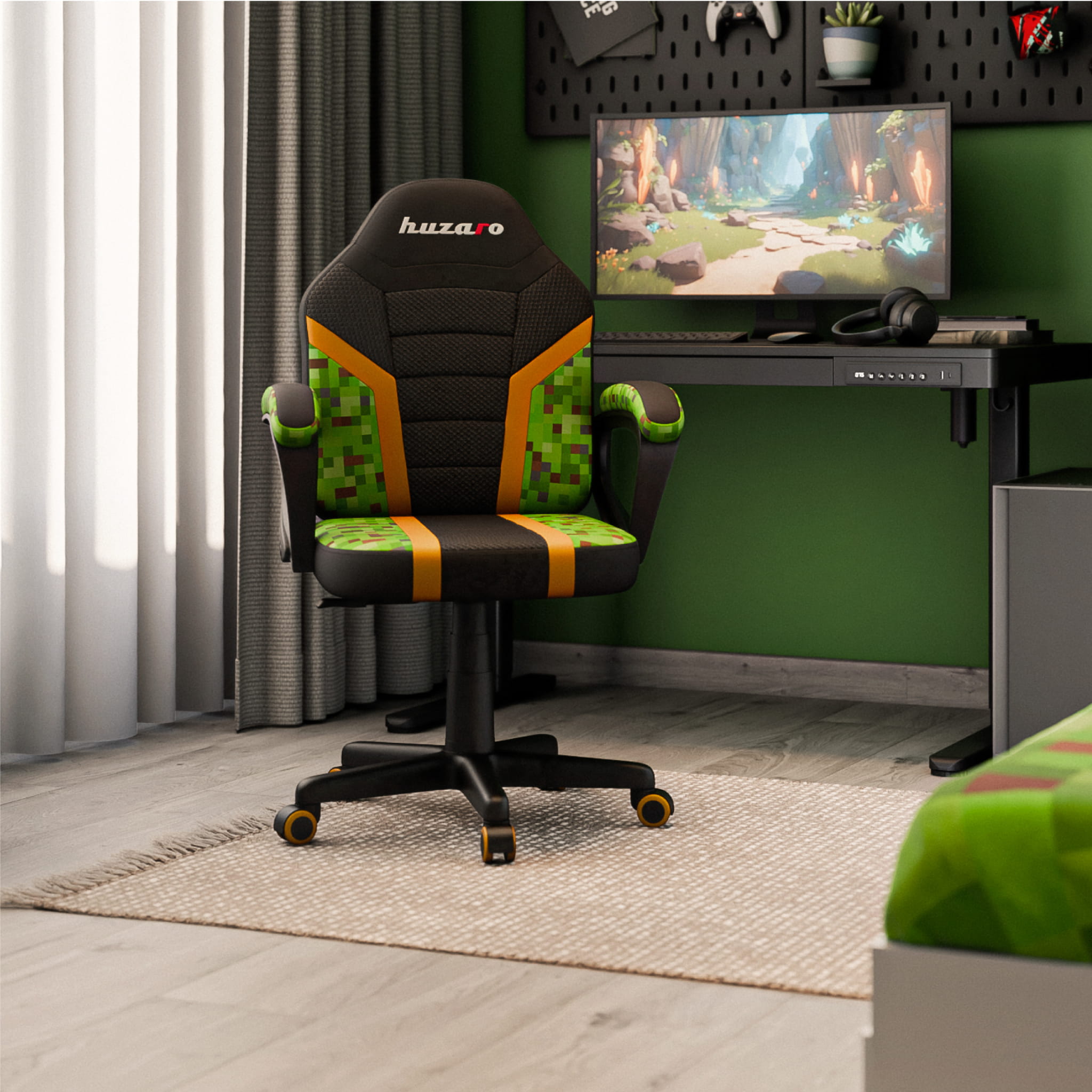 Huzaro RANGER 1.0 Pixel Mesh gamingstoel voor kinderen