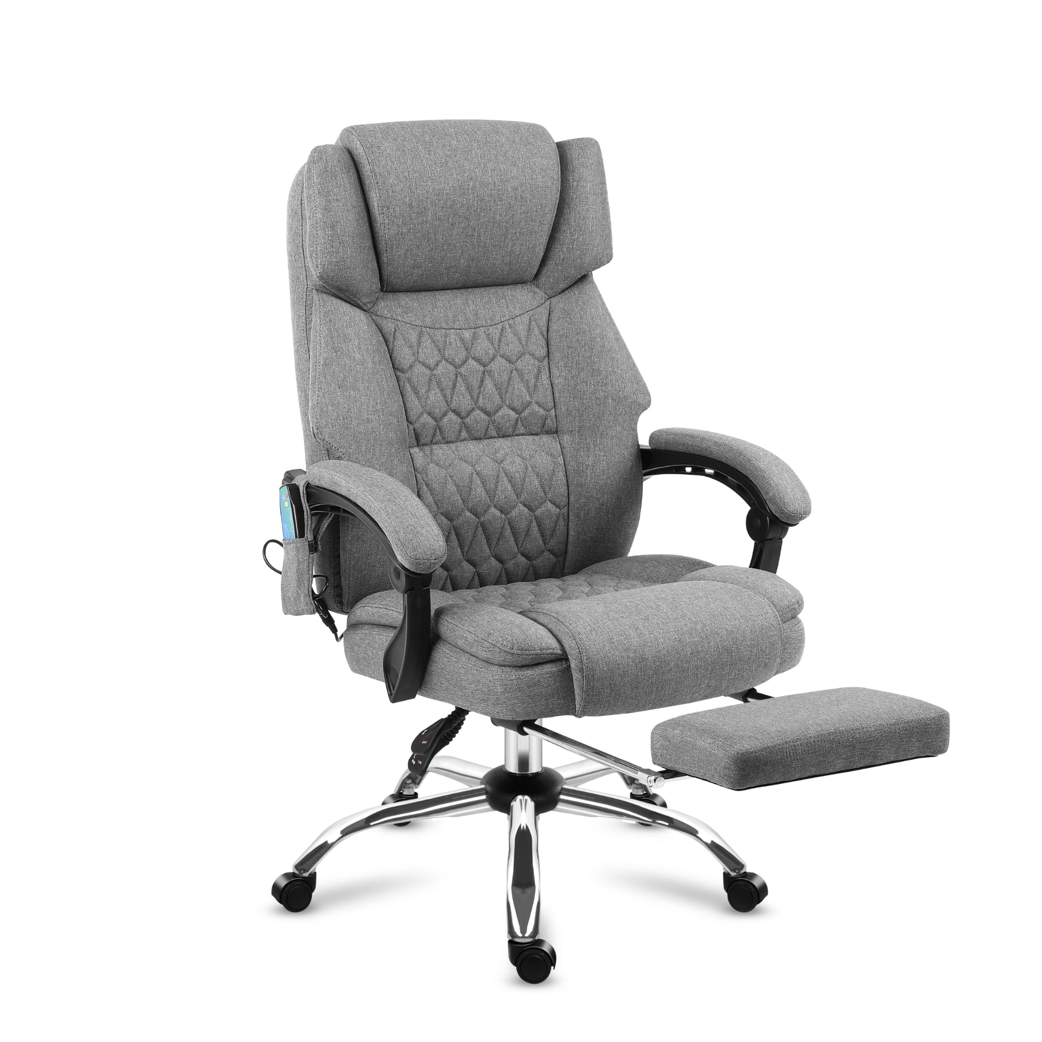 Bureaustoel met massagefunctie en voetensteun: Mark Adler Boss 6.0 Grey