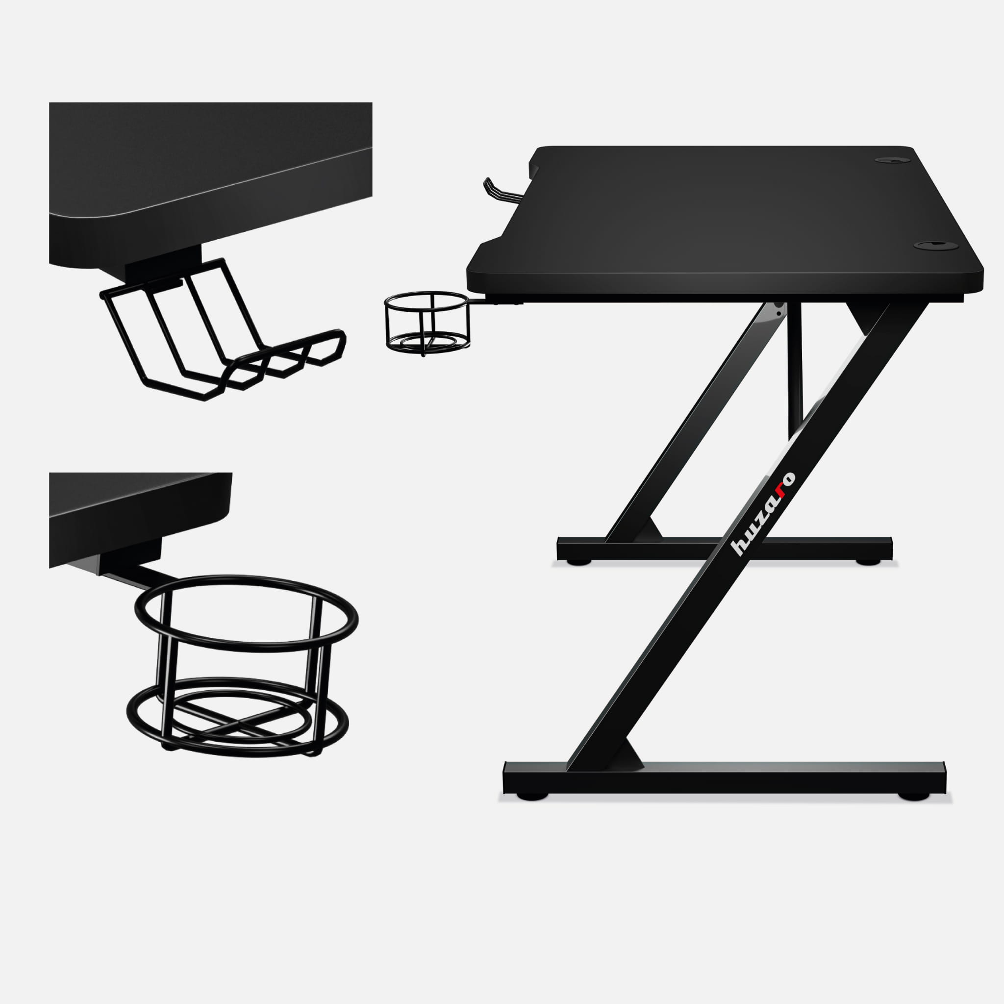 Huzaro Hero 1.8 Black gamingbureau, 100 cm