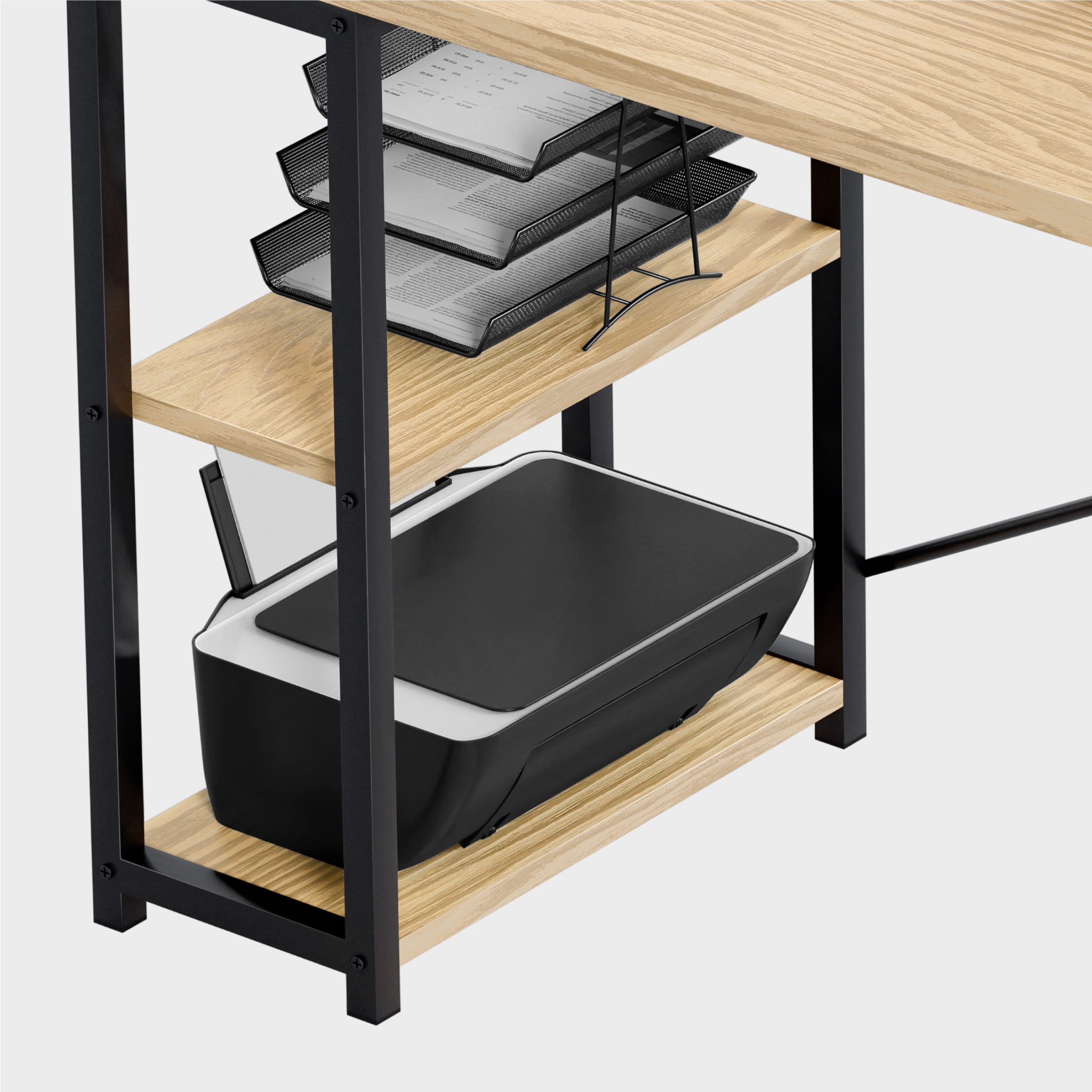 Hoekbureau met planken Mark Adler Leader 5.9 Craft 145 cm