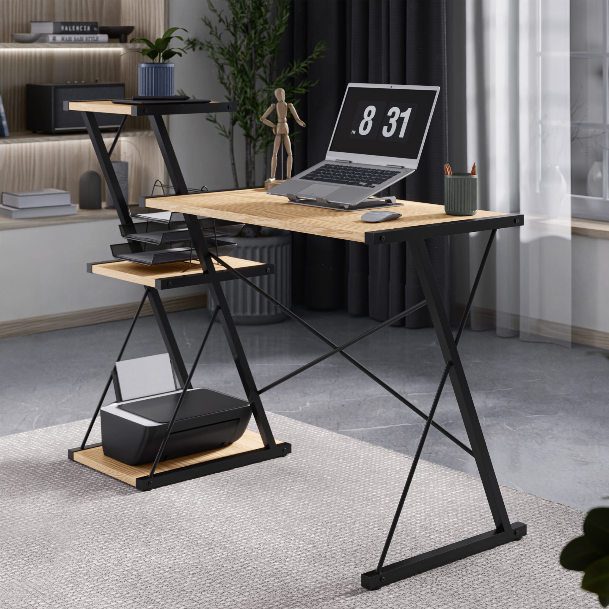 Bureau met planken Mark Adler Leader 3.5 Craft 116 cm