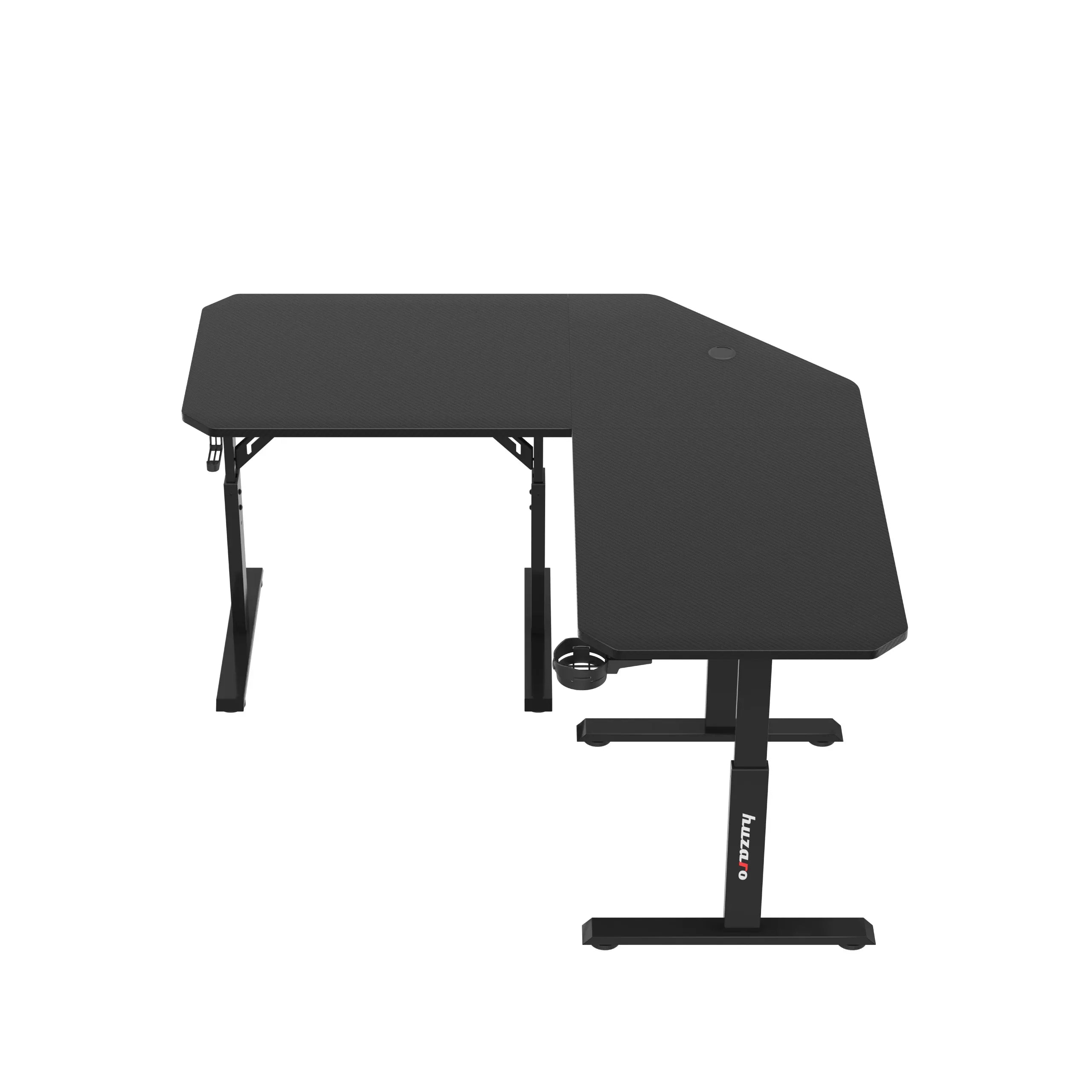 Hoogteverstelbaar hoekgamingbureau Huzaro Hero 7.3 Black