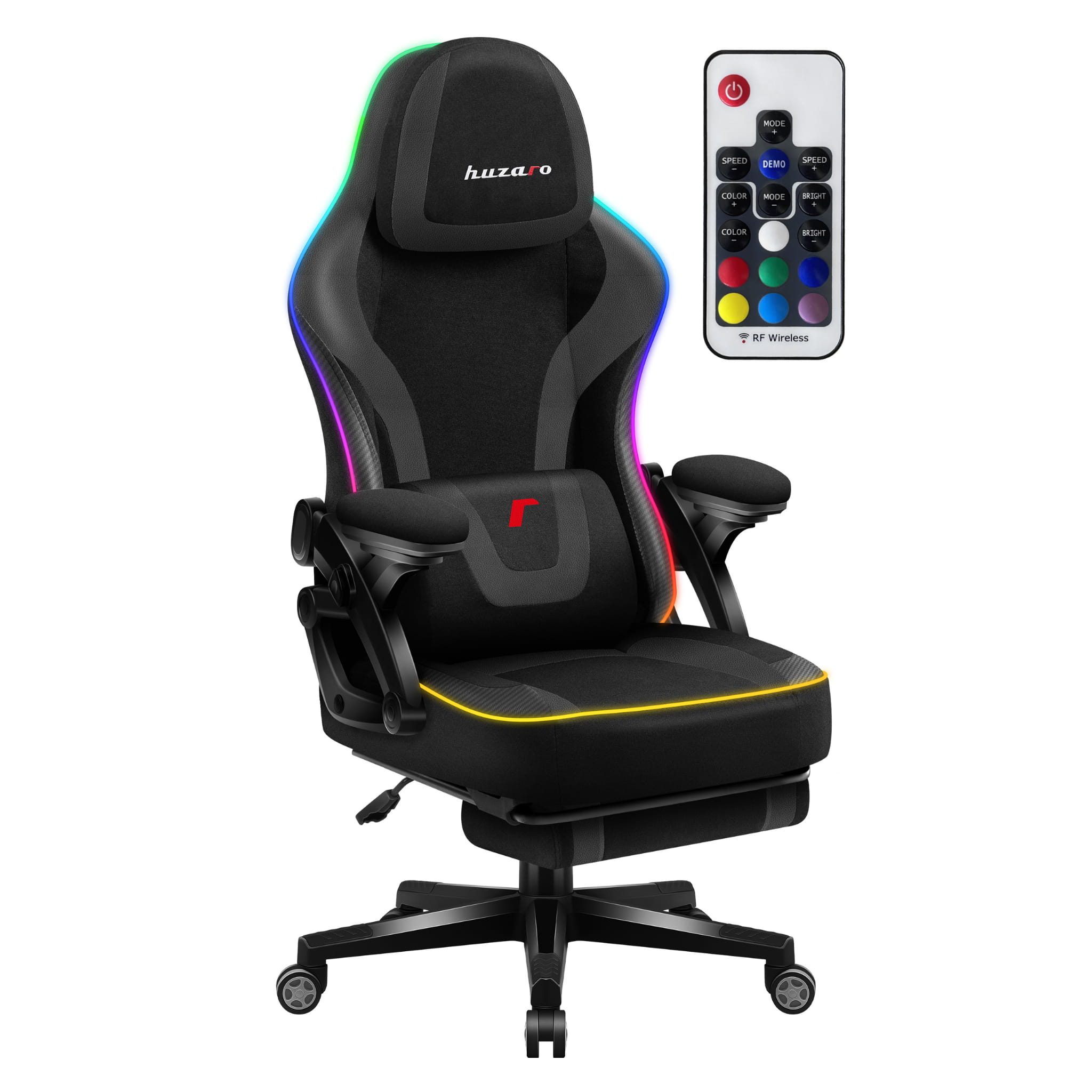 Huzaro Force 4.6 Black RGB Smart gamingstoel