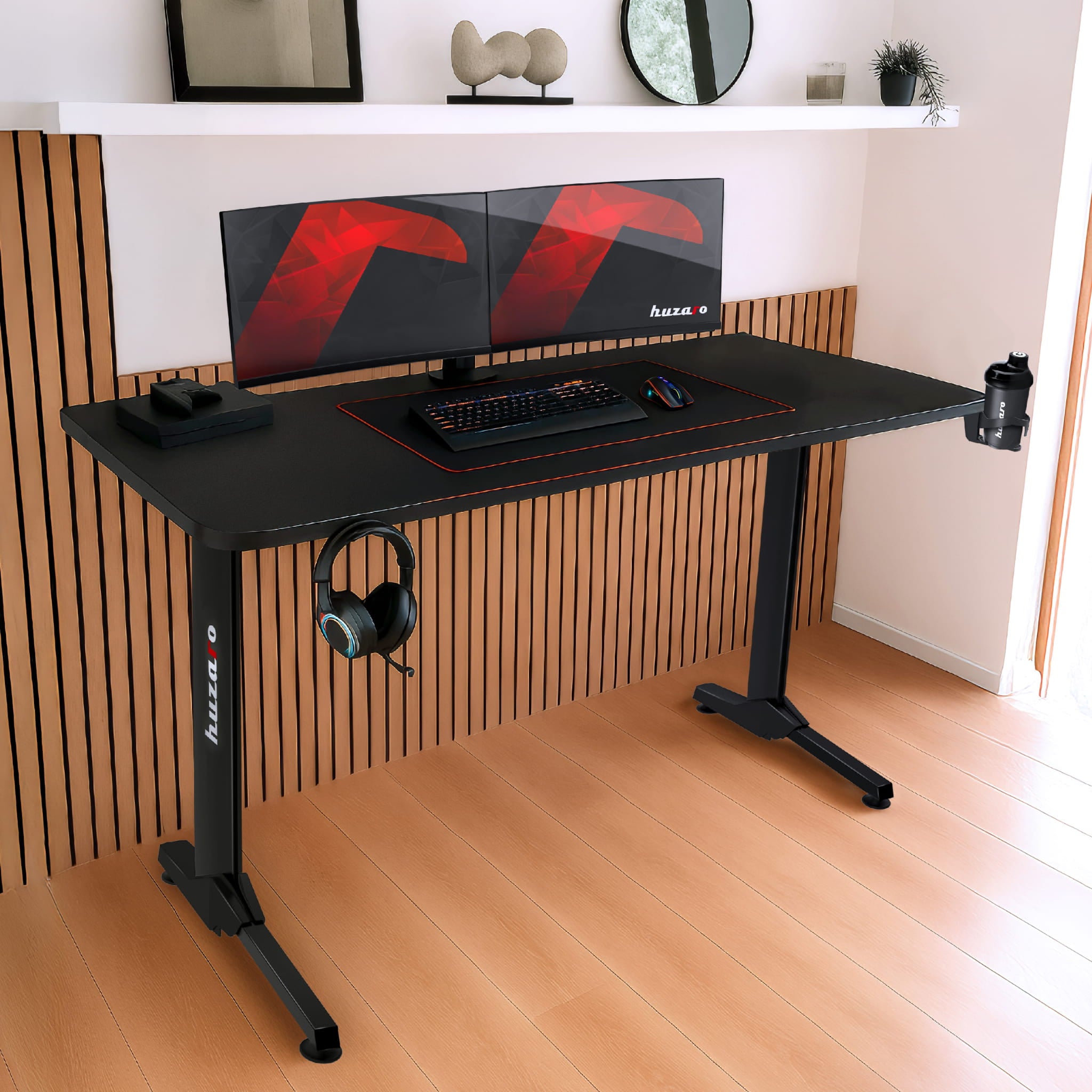 Huzaro Hero 4.7 Black gamingbureau, 160 cm