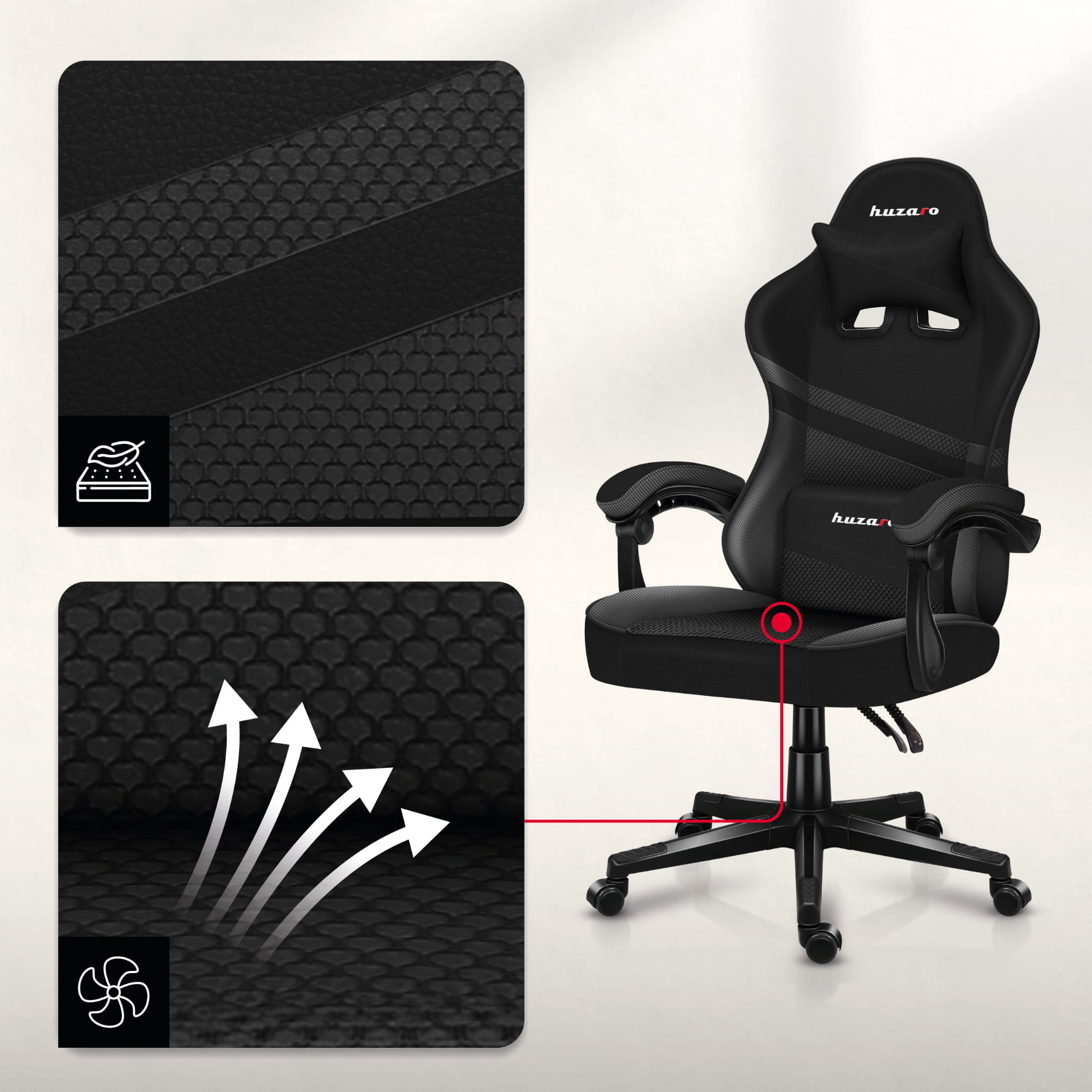 HUZARO FORCE 4.4 Carbon gamingstoel