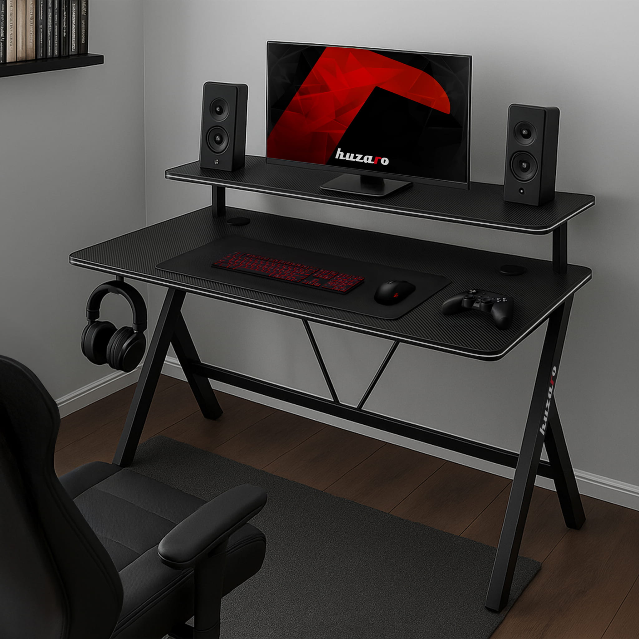 Gamingbureau 120 cm Huzaro Hero 1.9 Black