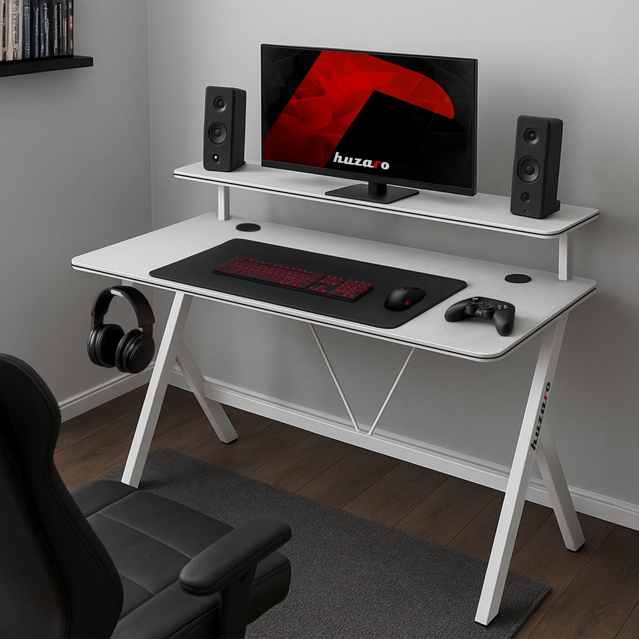 Gamingbureau 120 cm Huzaro Hero 1.9 White