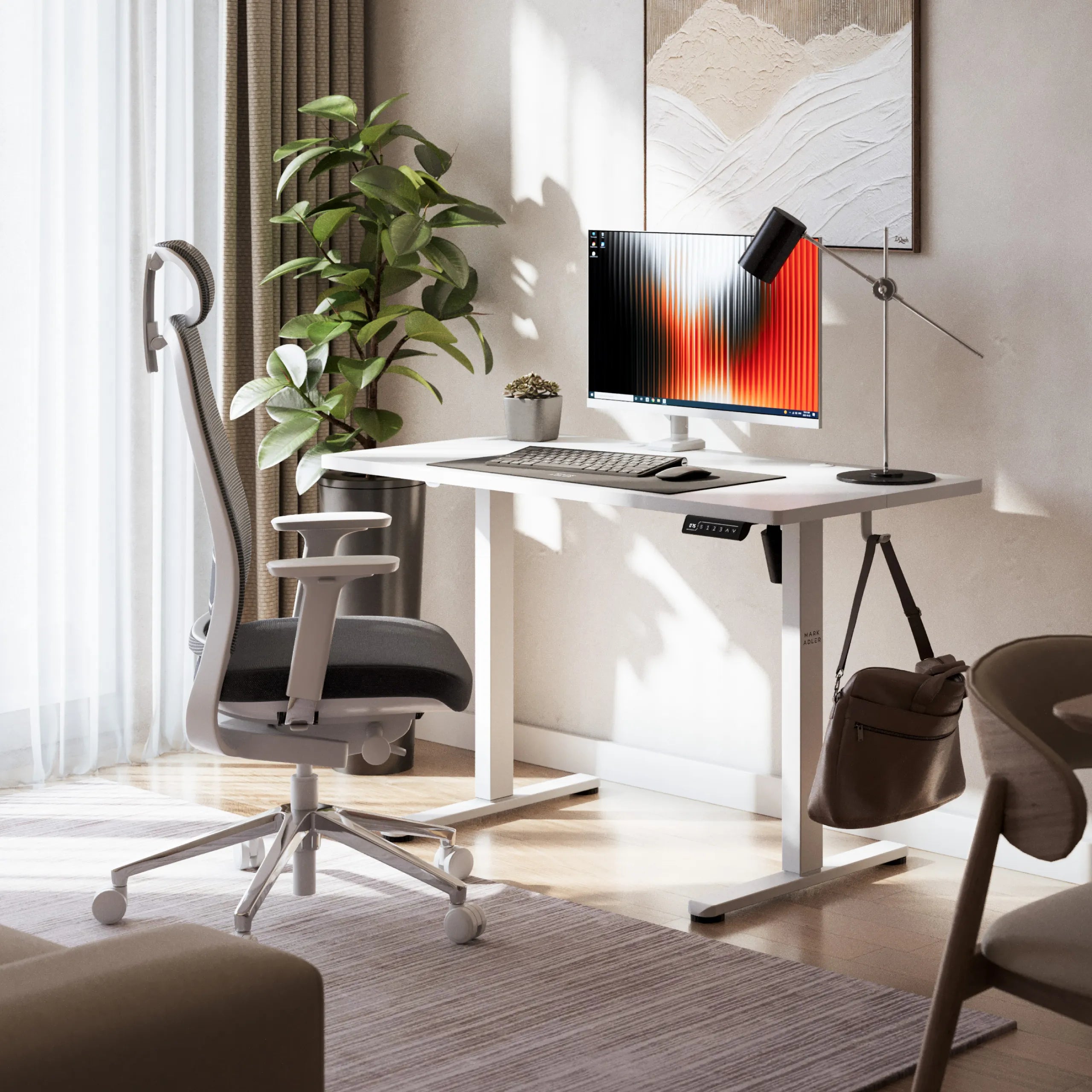 Mark Adler Leader 6.9 White elektrisch verstelbaar bureau, 120 cm