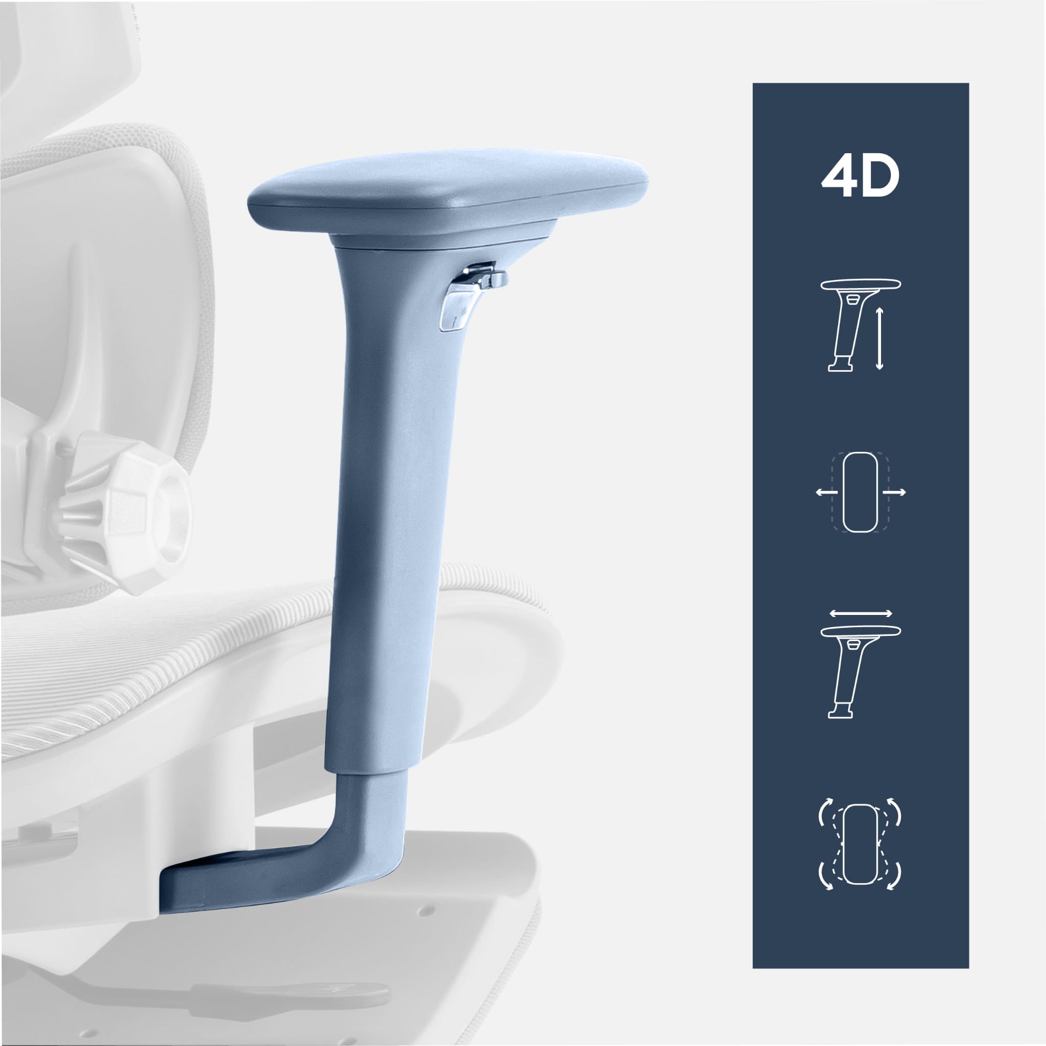Ergonomische bureaustoel Mark Adler Expert 8.7 Grey Mesh