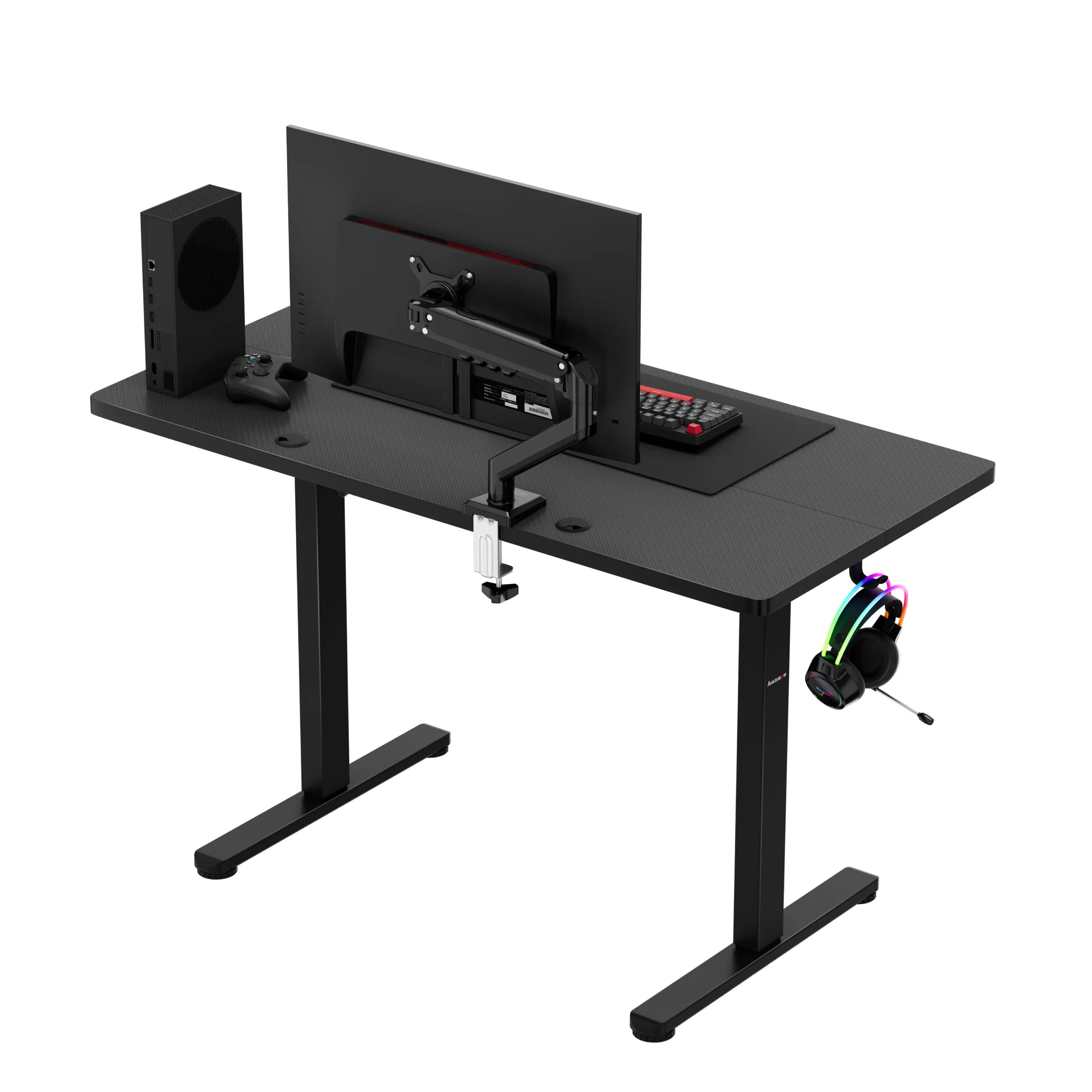 Huzaro Hero 8.1 Black elektrisch gamingbureau, 120 cm