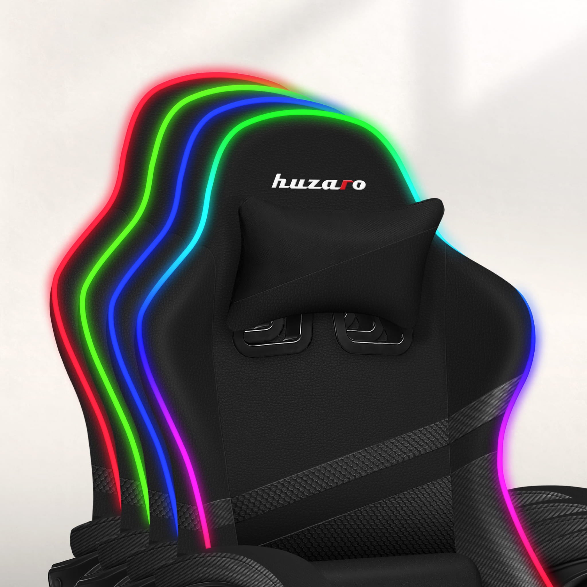 Huzaro FORCE 4.4 RGB Black Mesh gamingstoel