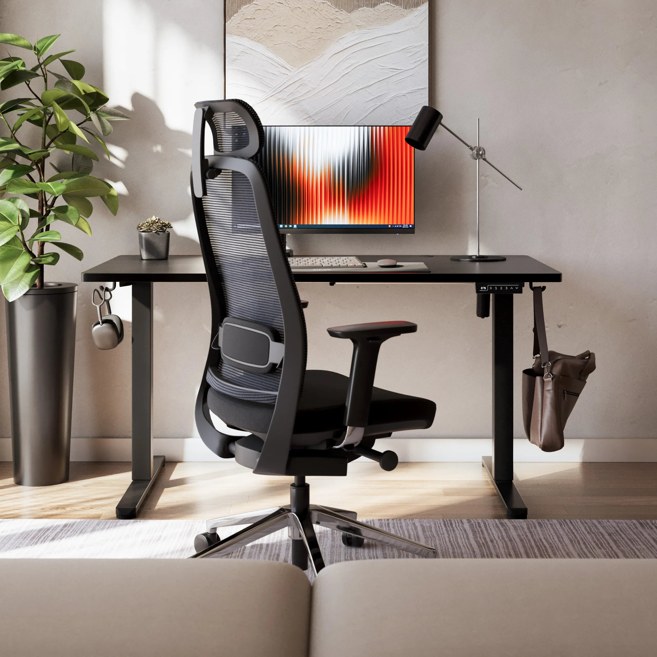 Mark Adler Leader 7.3 Black elektrisch verstelbaar bureau, 140 cm