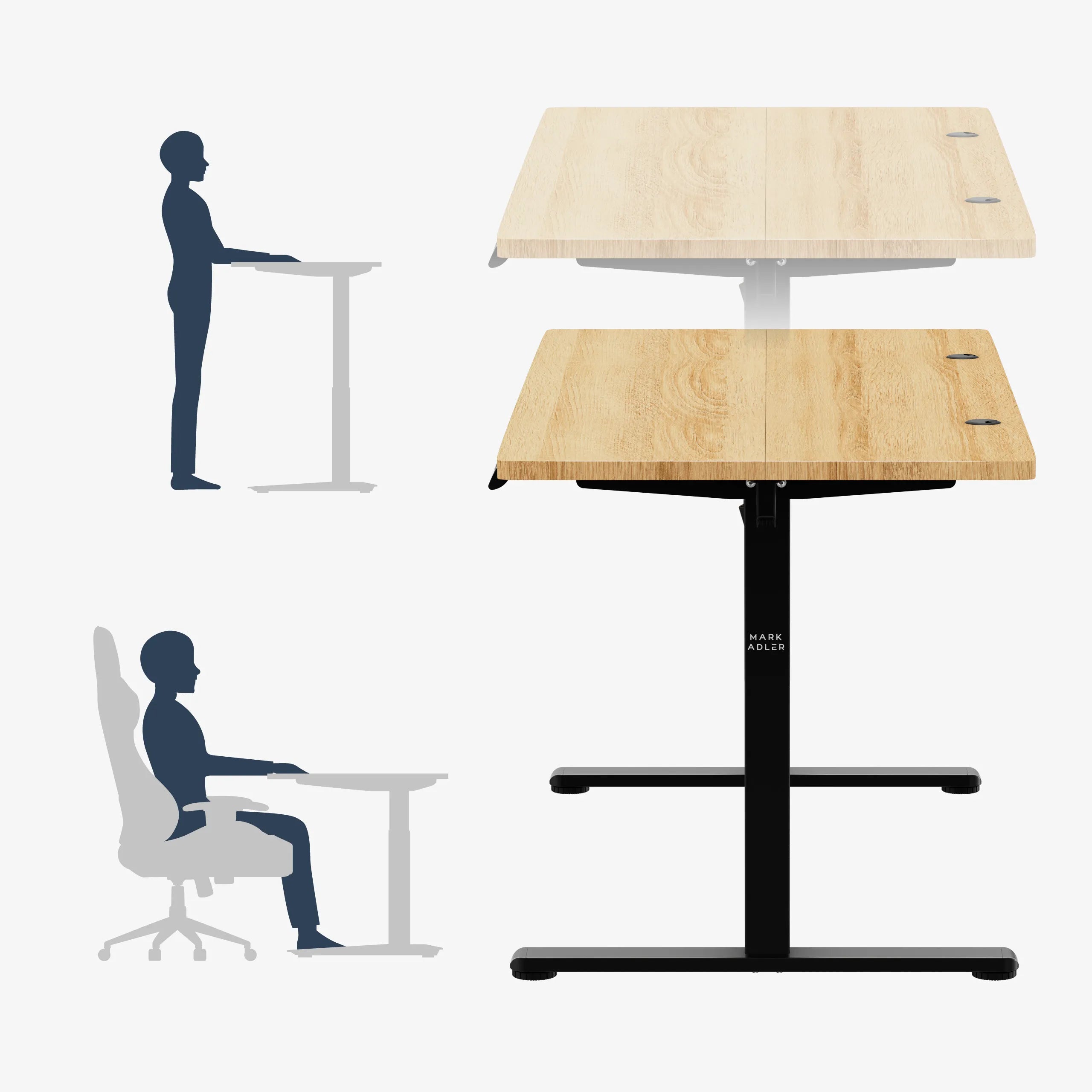 Mark Adler Leader 7.3 Craft elektrisch verstelbaar bureau, 140 cm