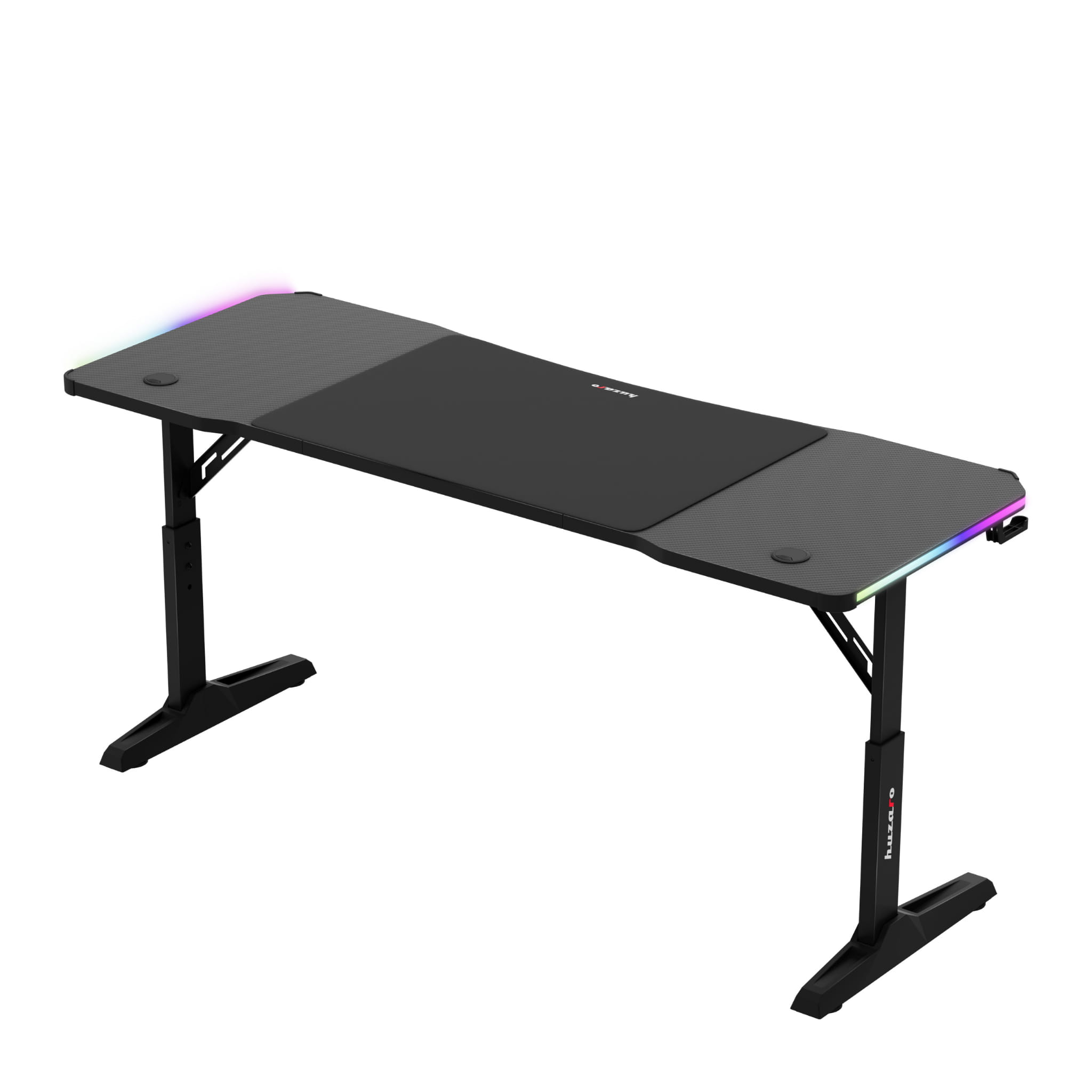 Huzaro Hero 4.6 RGB Black 160 cm gamingbureau met ledverlichting