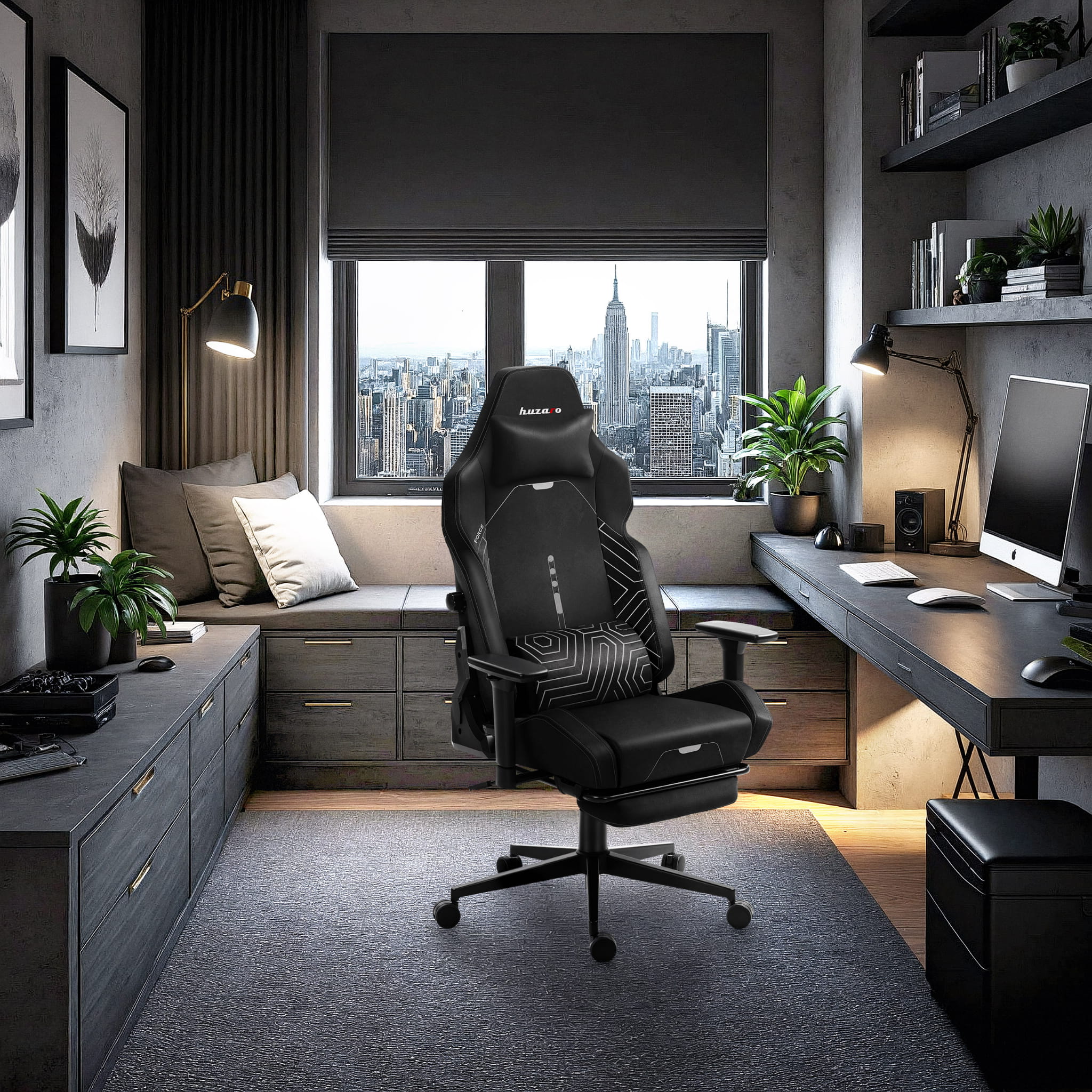HUZARO FORCE 8.1 Black gamingstoel