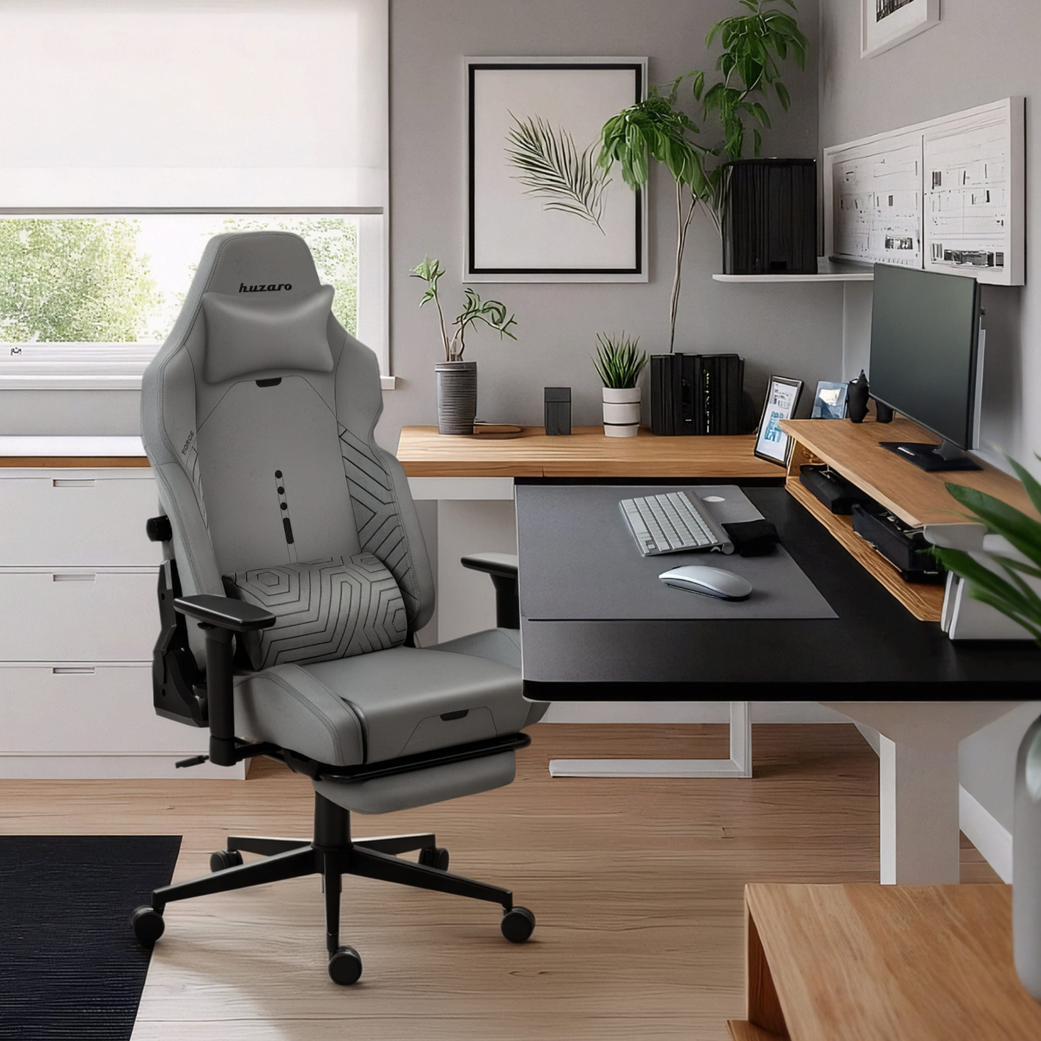 HUZARO FORCE 8.1 Grey gamingstoel