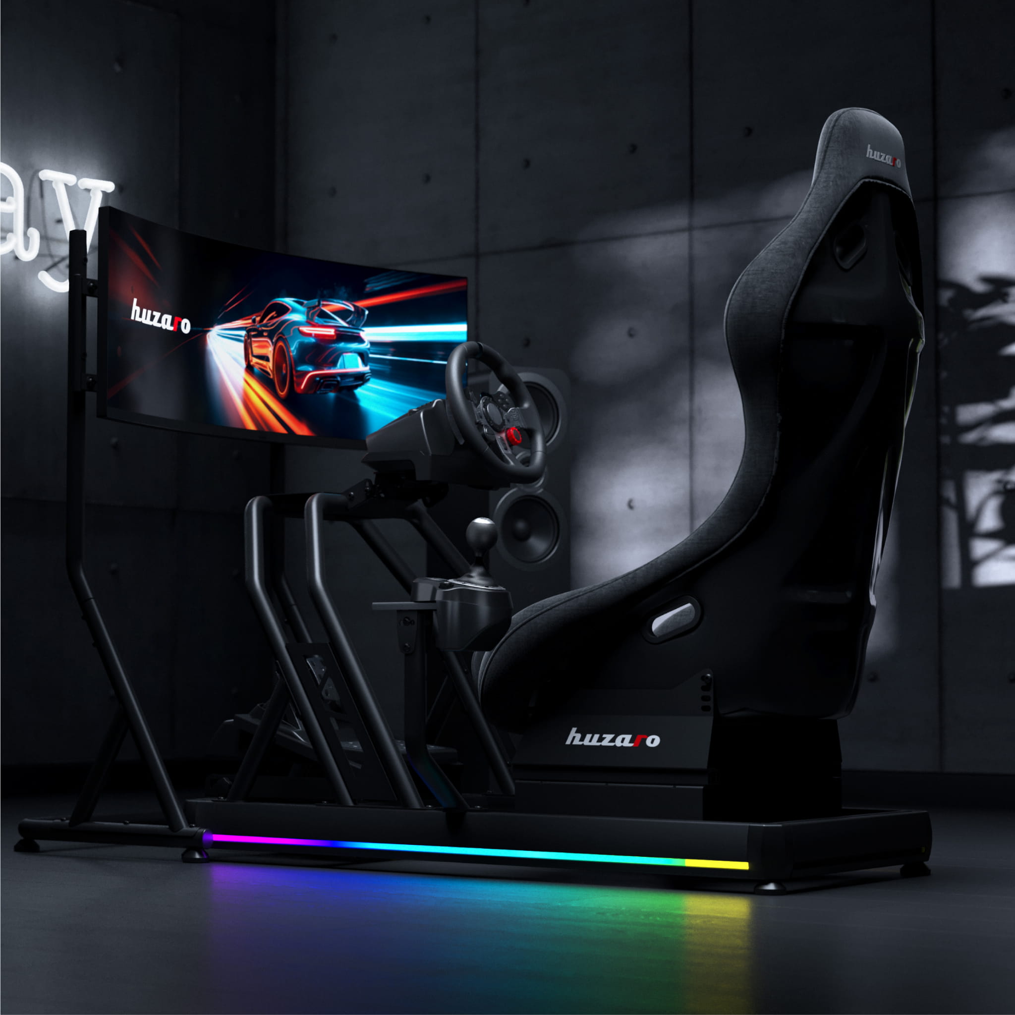 Huzaro Speed 9.1 sim-racing tv-standaard