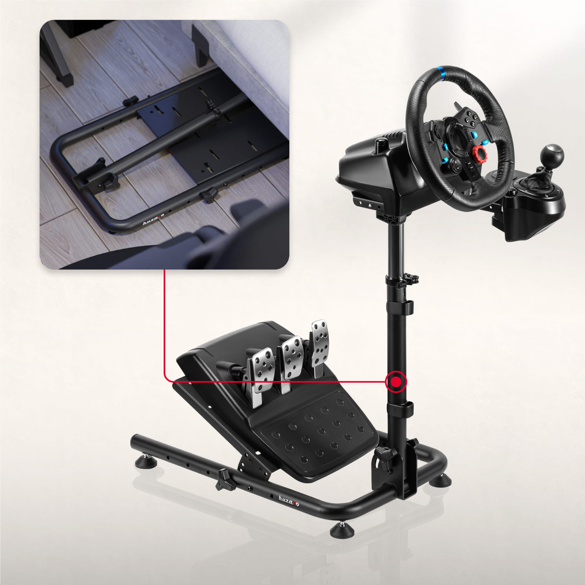 Huzaro SPEED 2.0 simracing-stuurhouder
