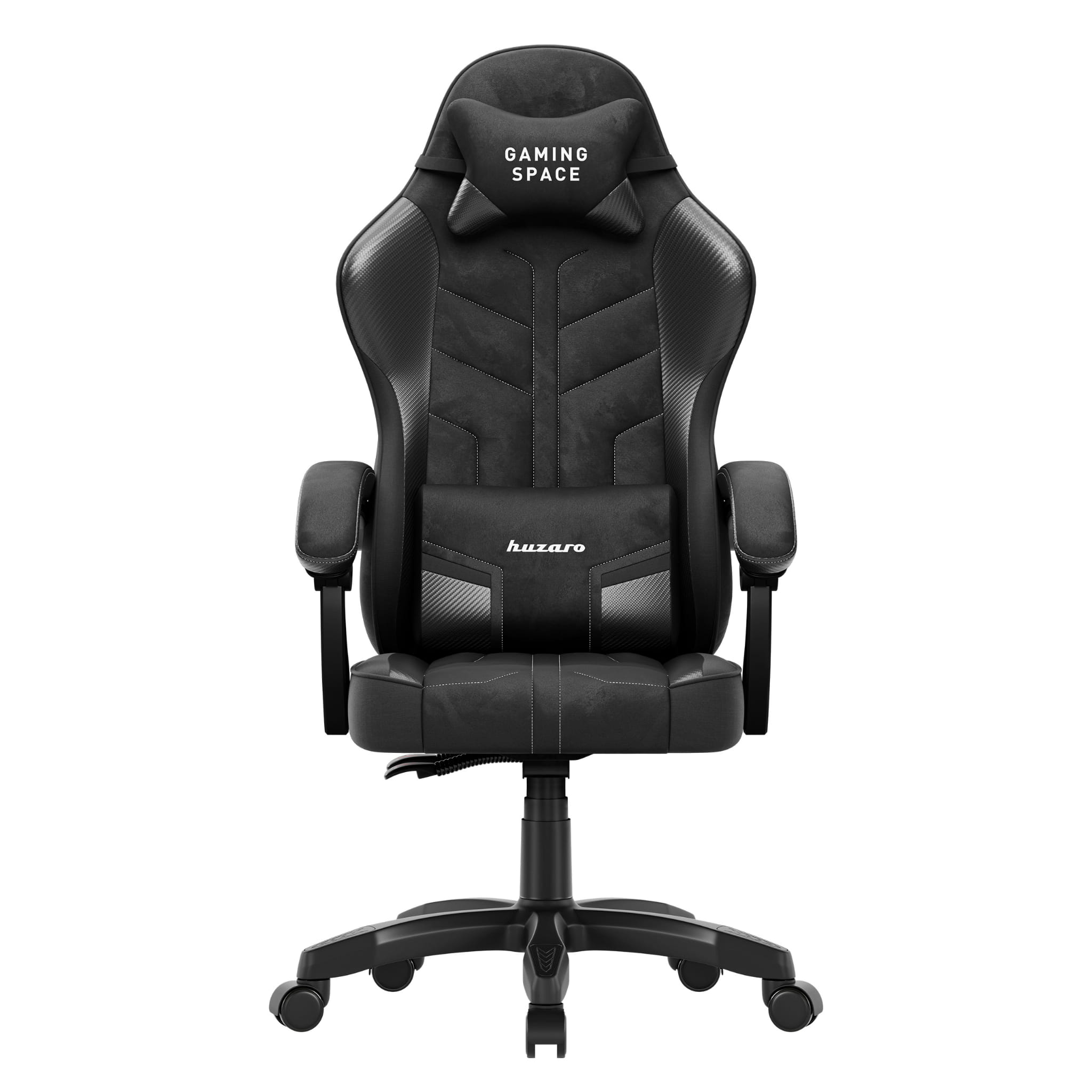 Huzaro Force 2.7 Black Carbon gamingstoel van velours