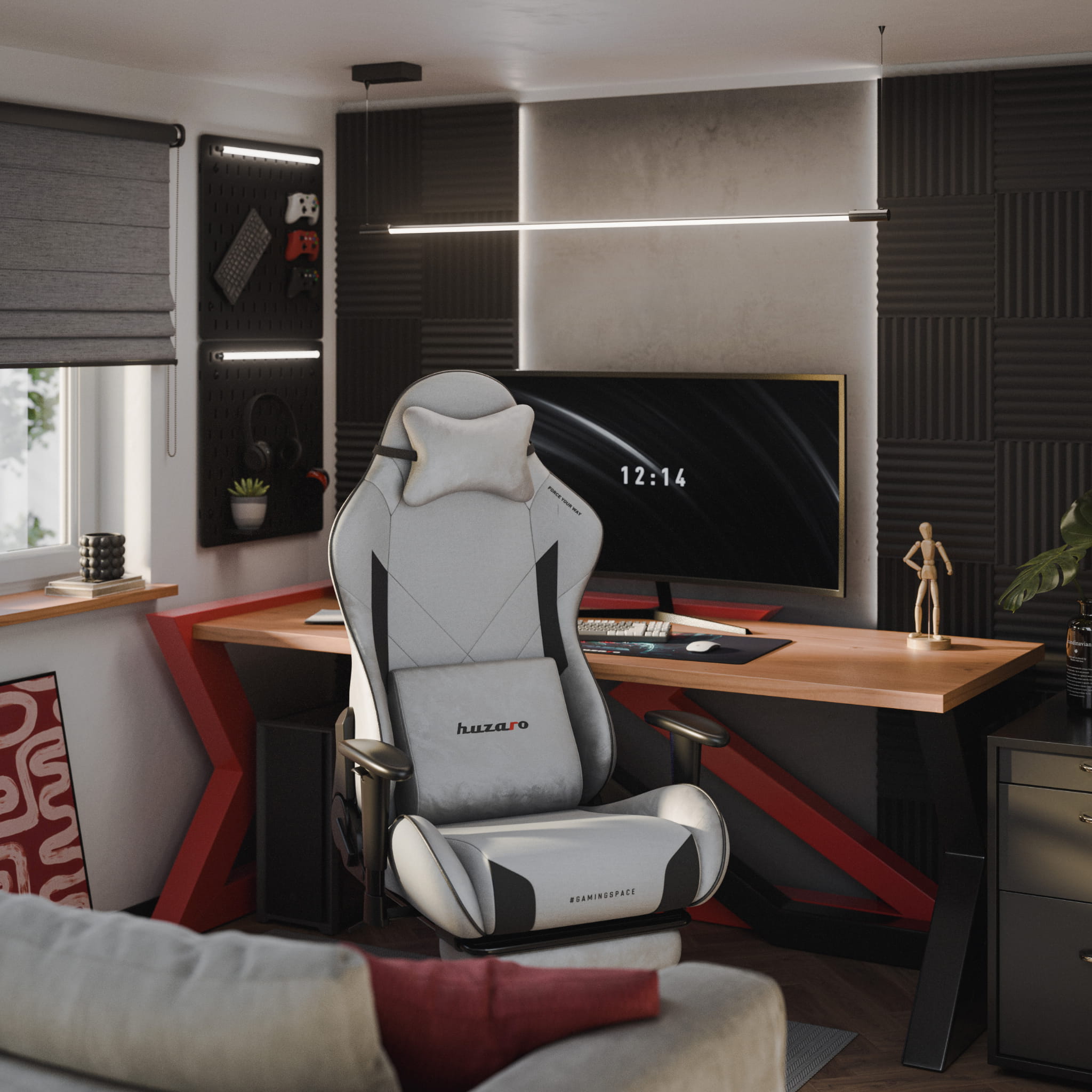Huzaro Force 5.7 Grey gamingstoel