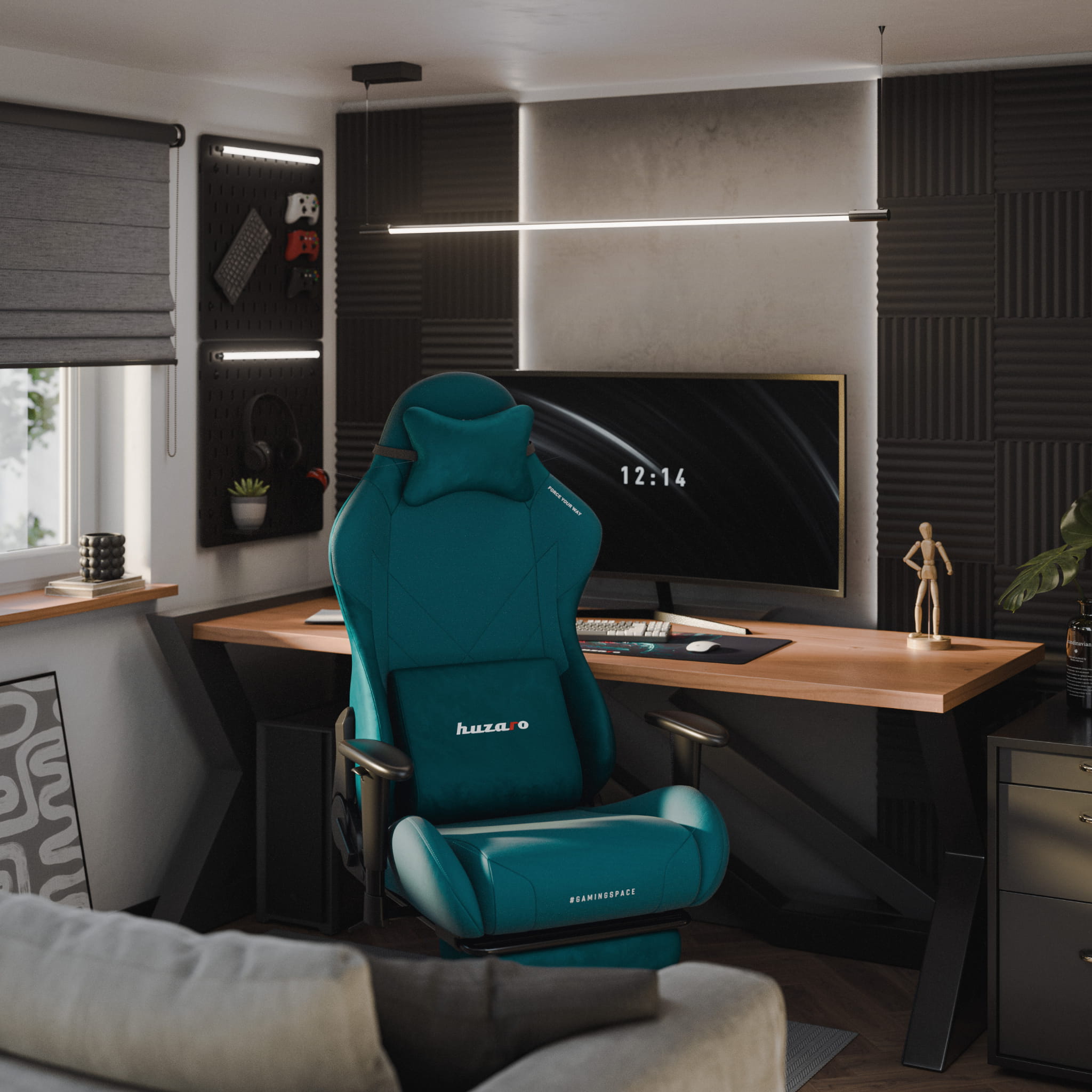 Huzaro Force 5.7 Teal gamingstoel