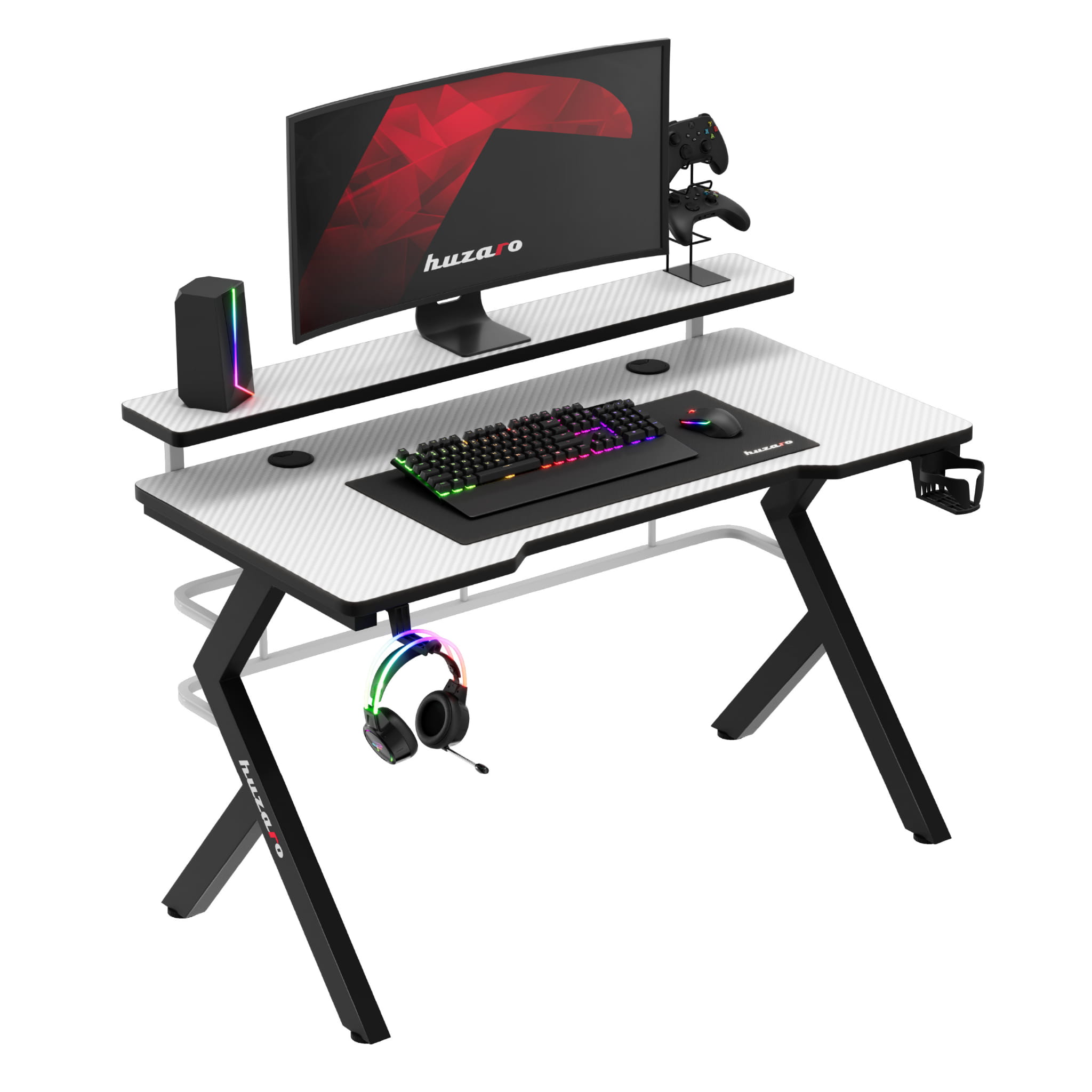 Huzaro Hero 5.0 White gamingbureau, 120 cm