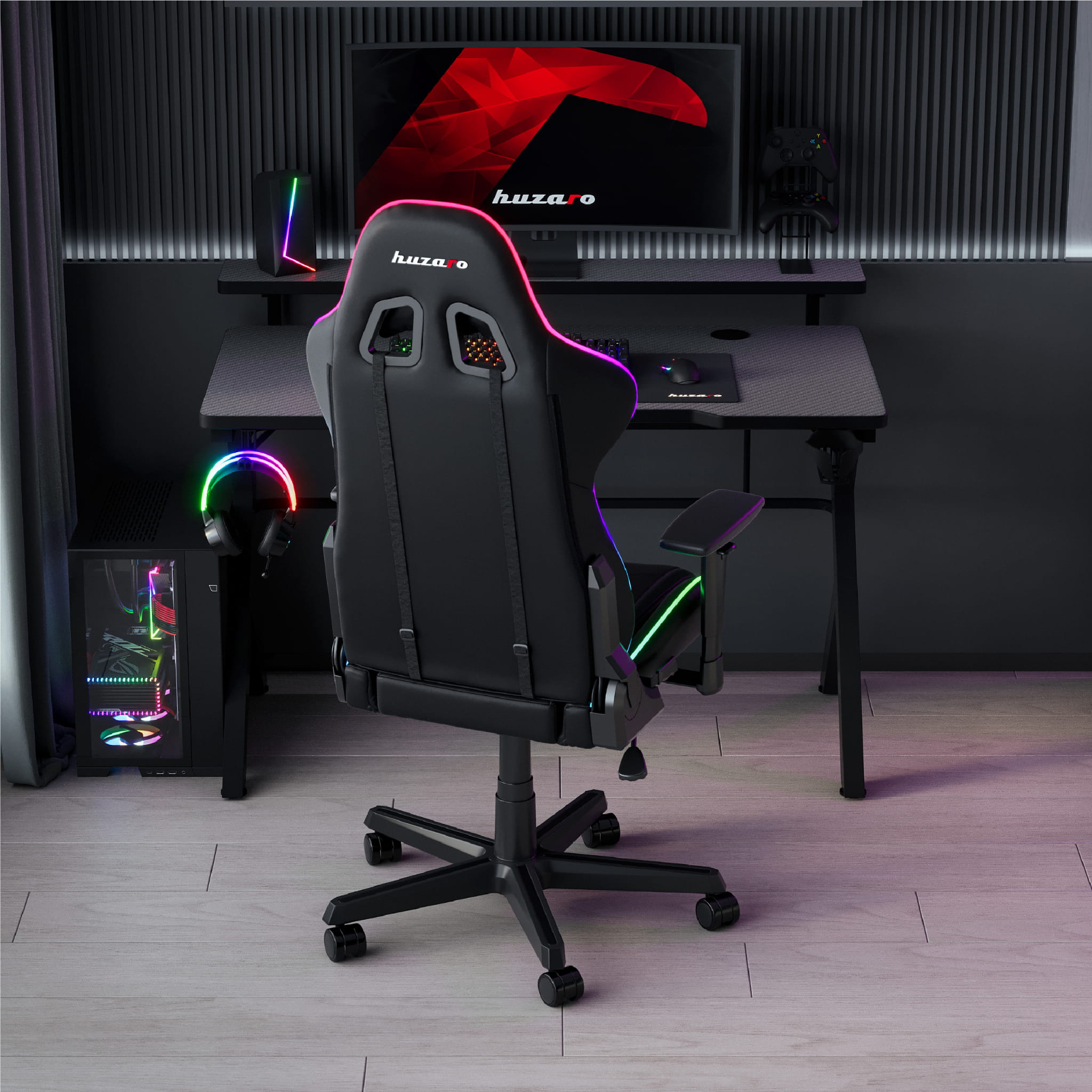 Huzaro Hero 5.0 Black gamingbureau, 120 cm
