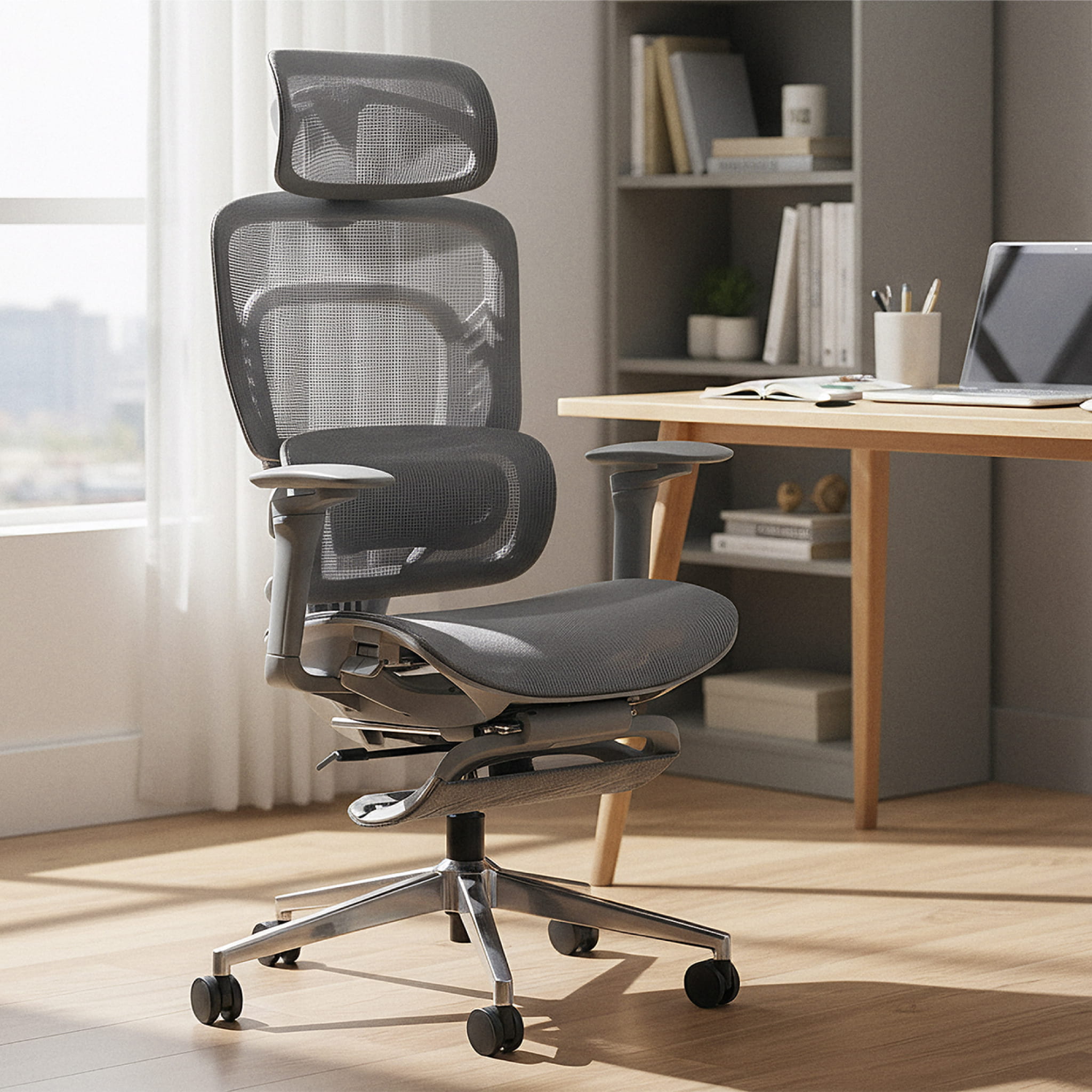 Mark Adler Visioner 8.3 Grey bureaustoel met massagefunctie